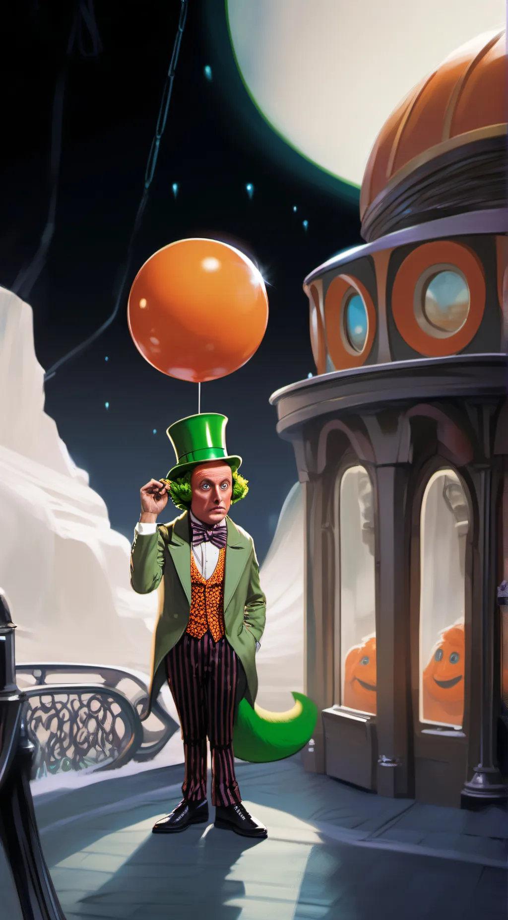 ai character: Umpa lumpa background