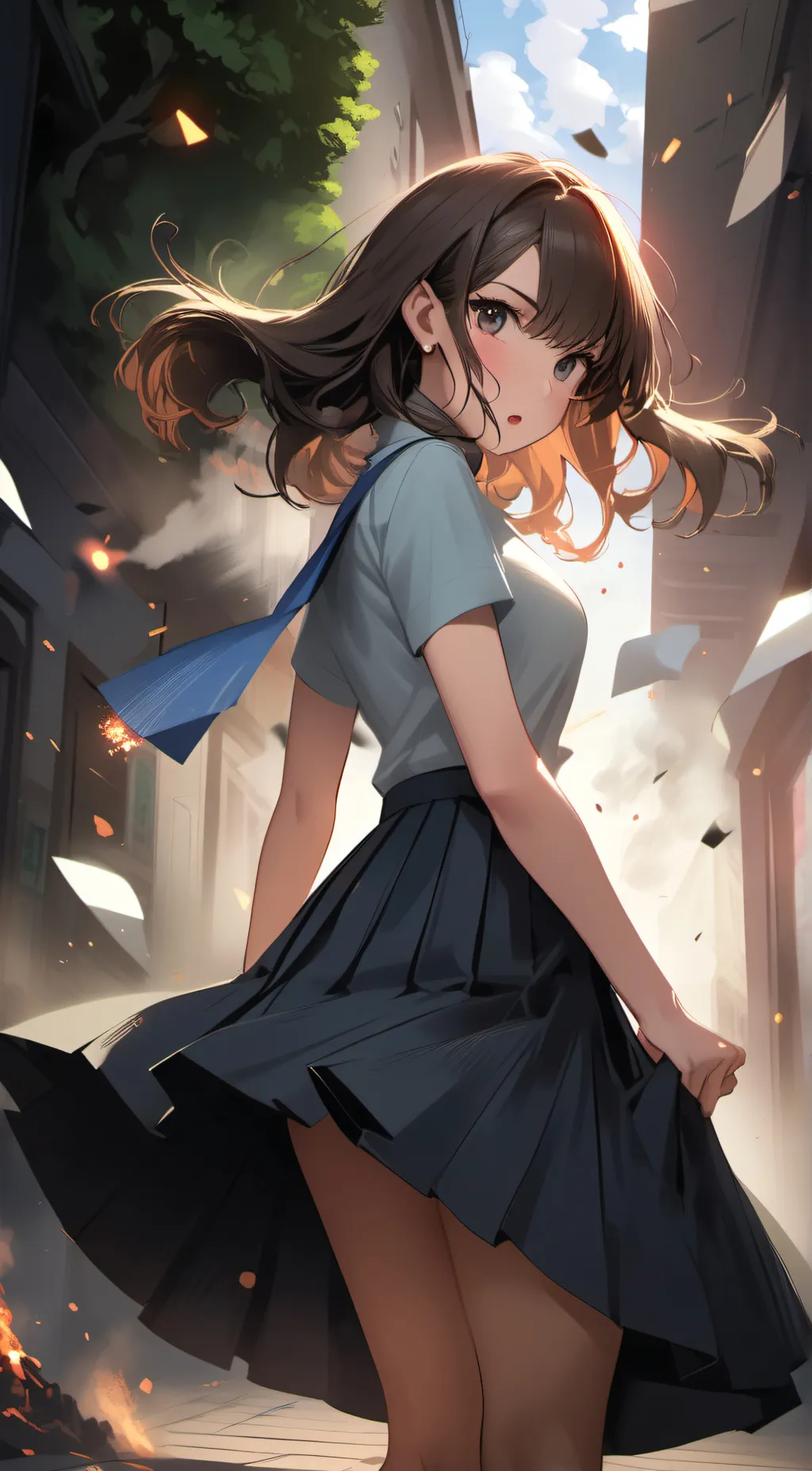 ai character: Your the girl background