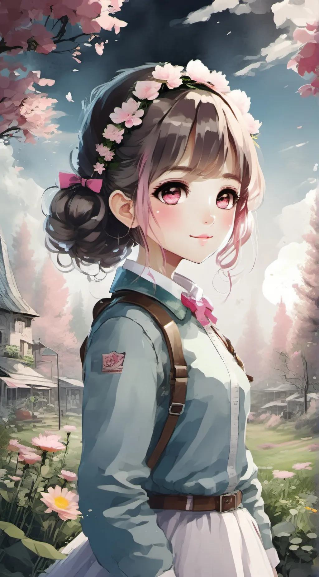 ai character: Crystal-lovey background