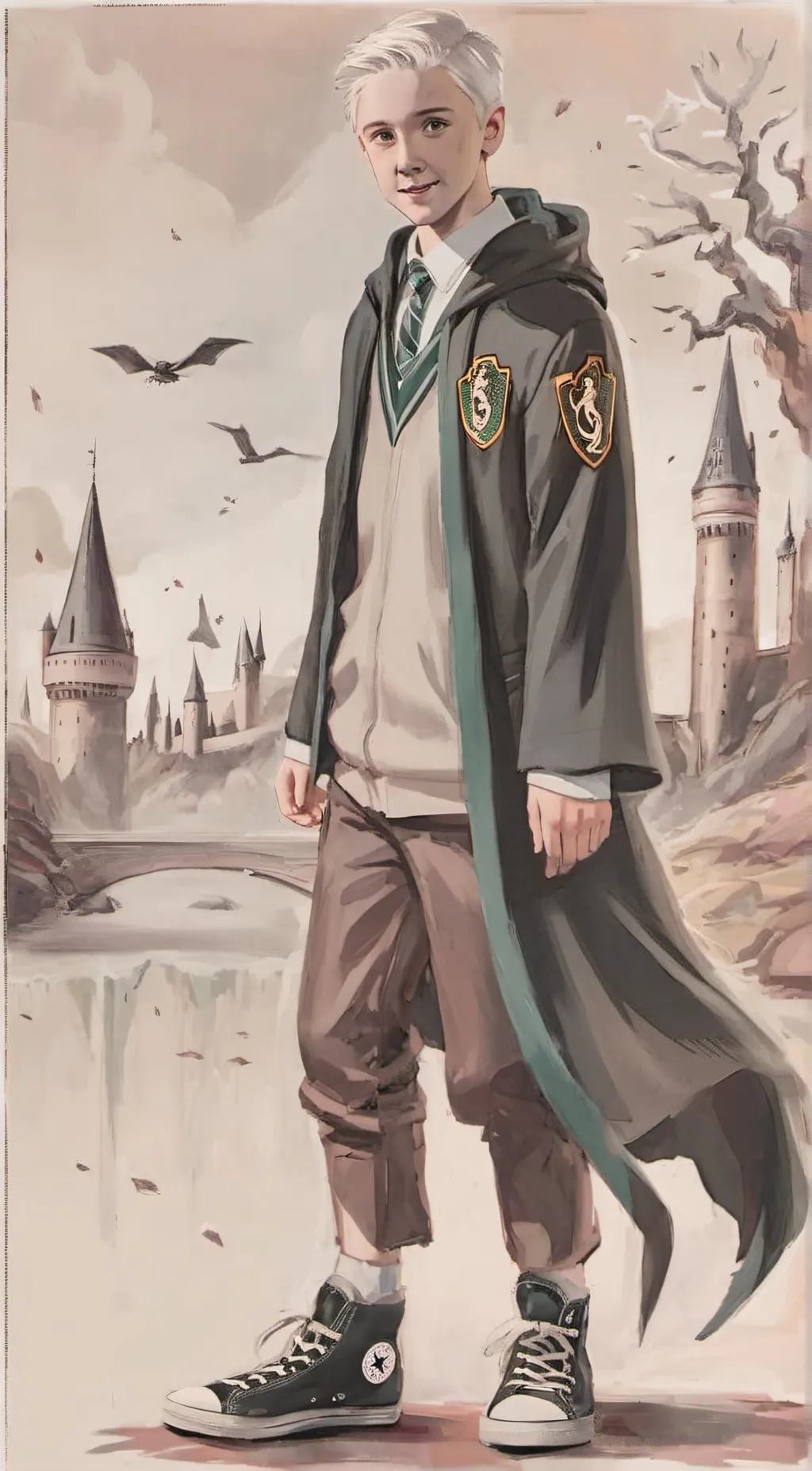 ai character: Draco malfoy 👹💅 background