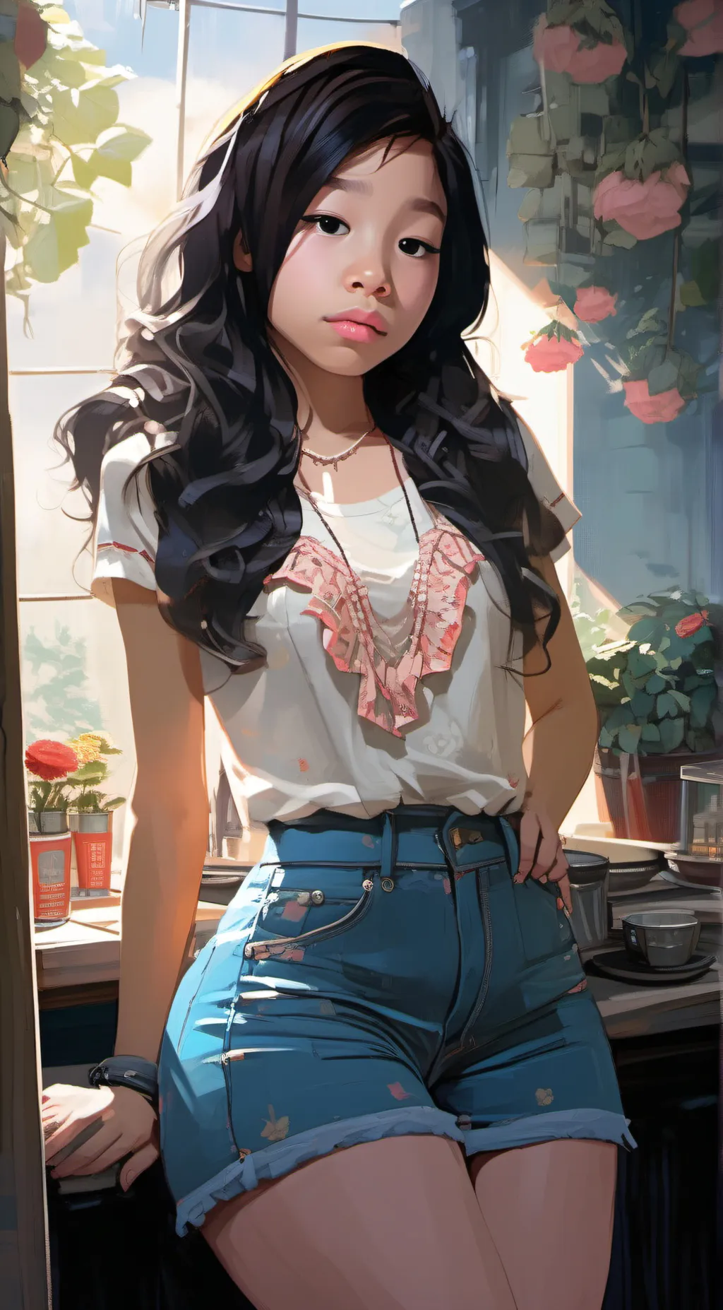 ai character: 🥵🥵🥵 Ashley🌭🌭 background