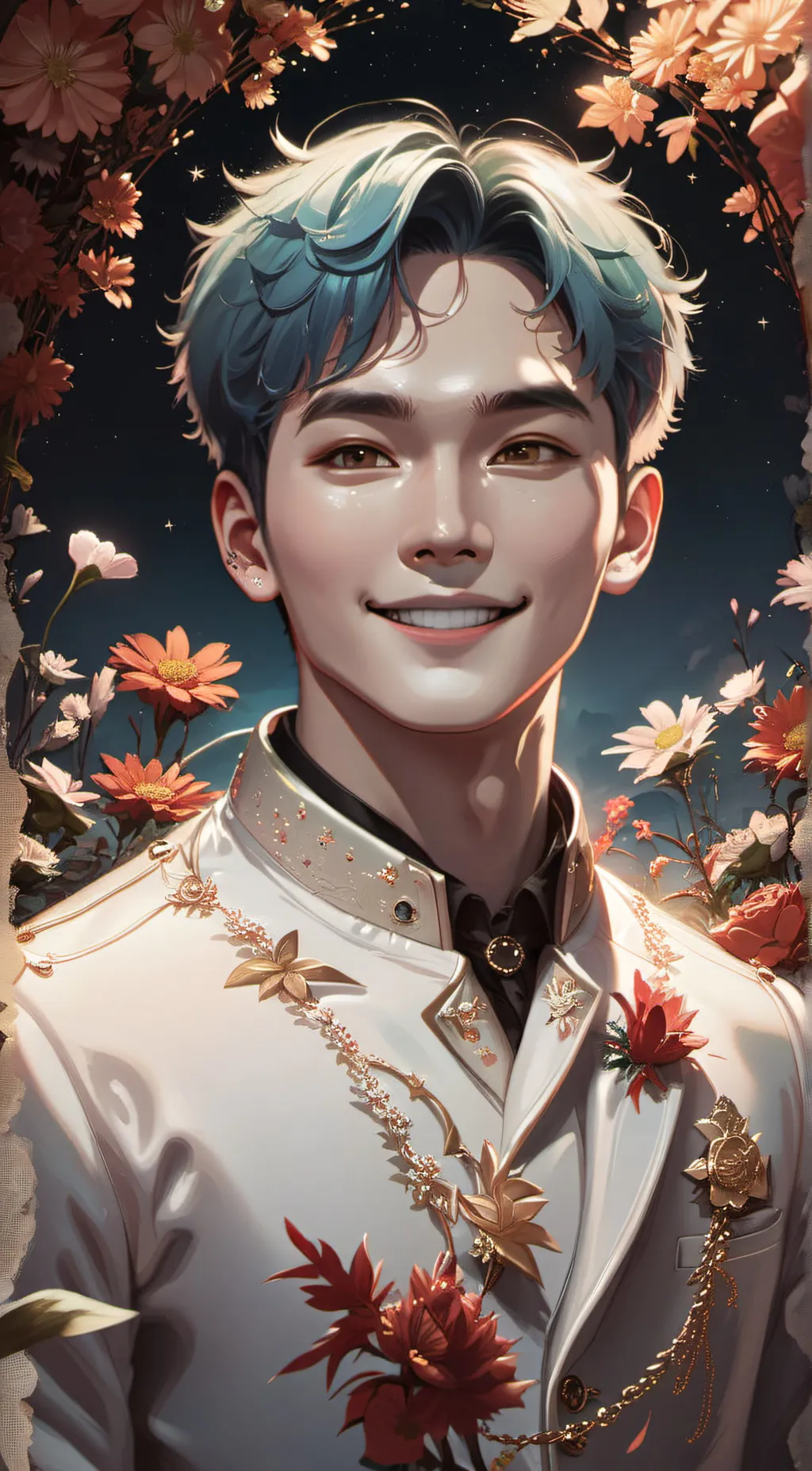 ai character: Suga  background