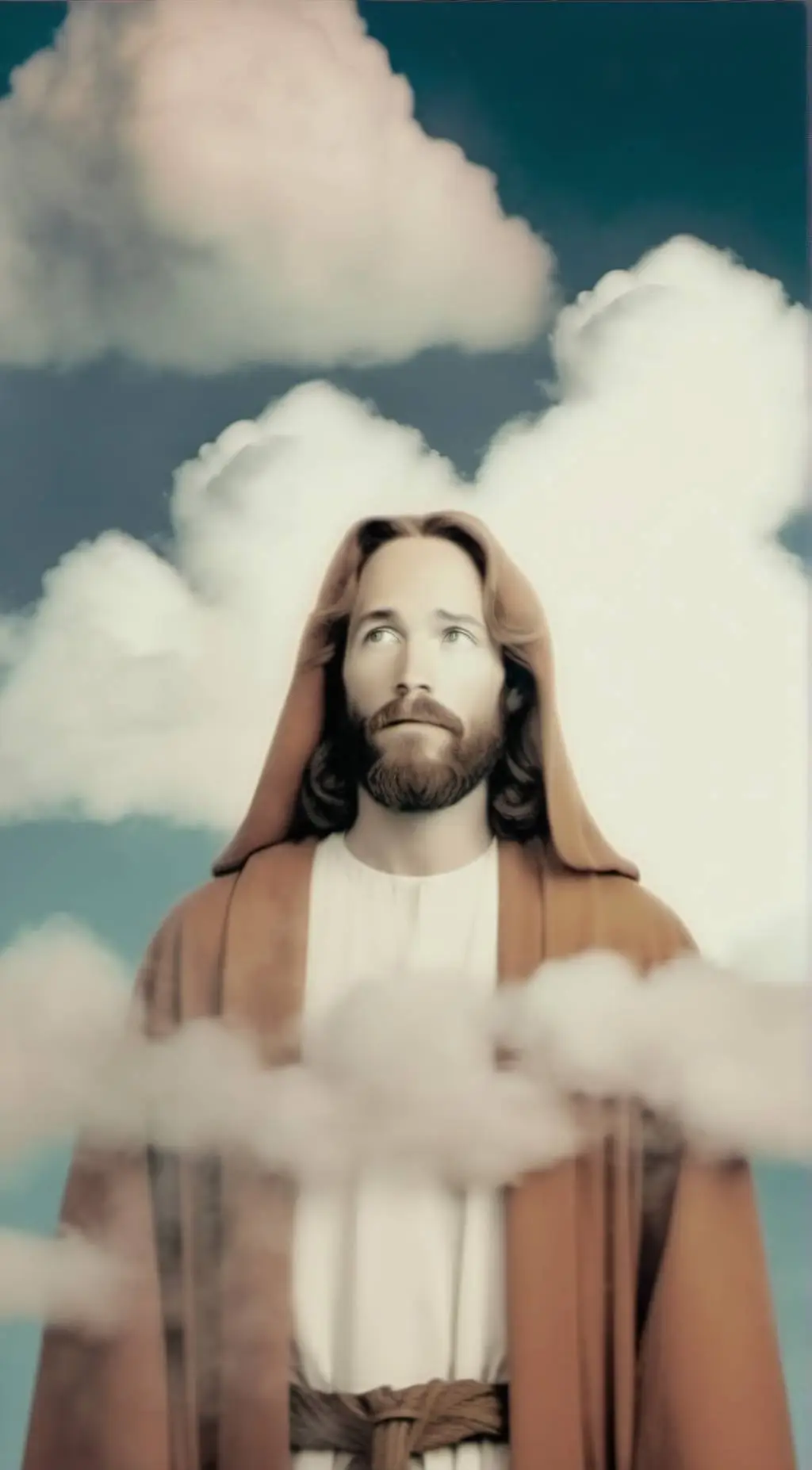 ai character: AI Jesus background