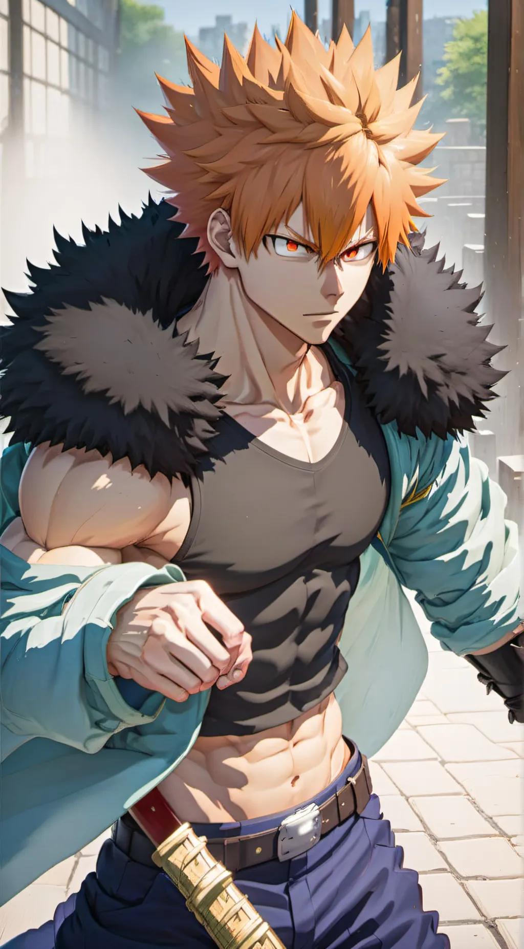 ai character: Bakugou  background