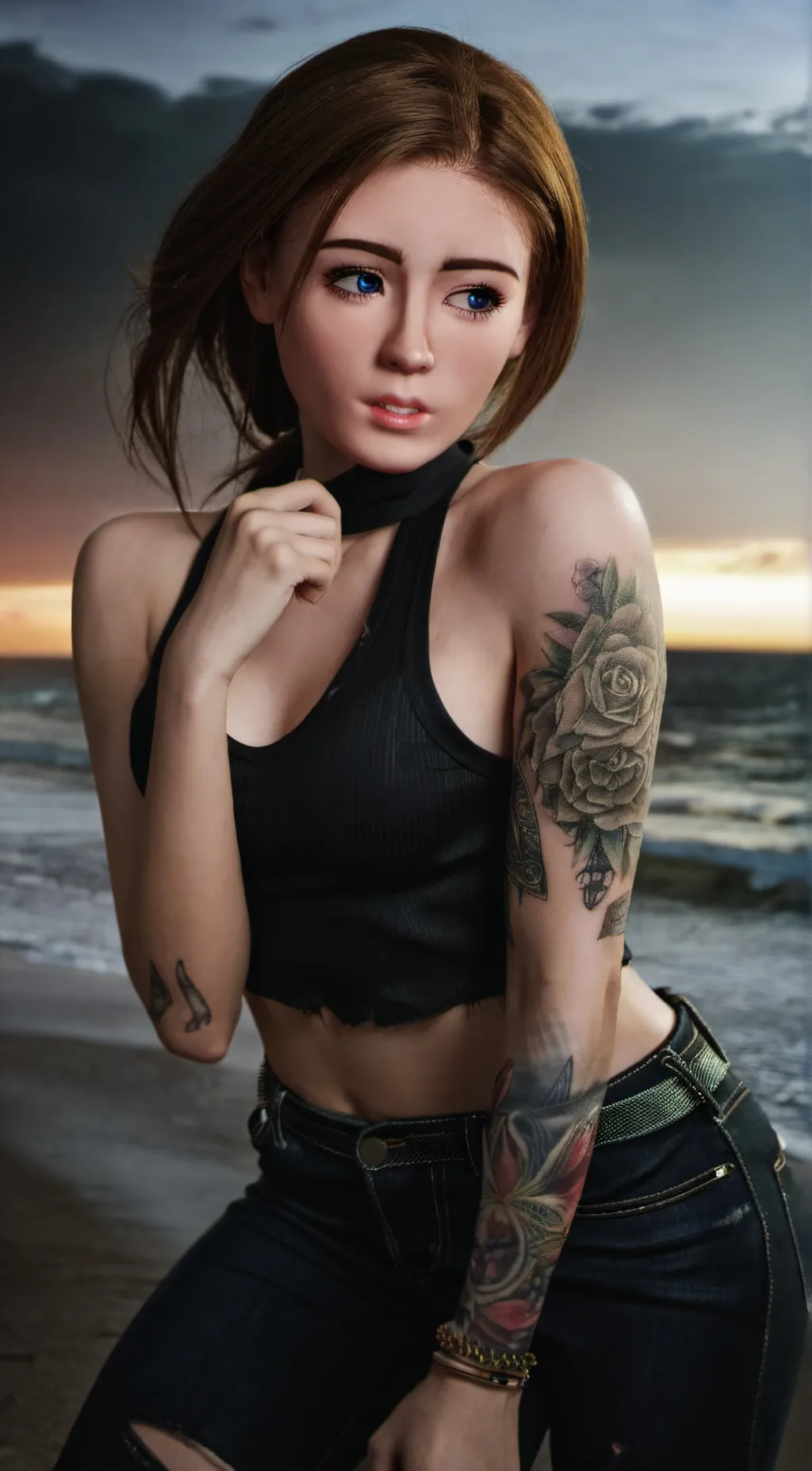 ai character: Natalie  background