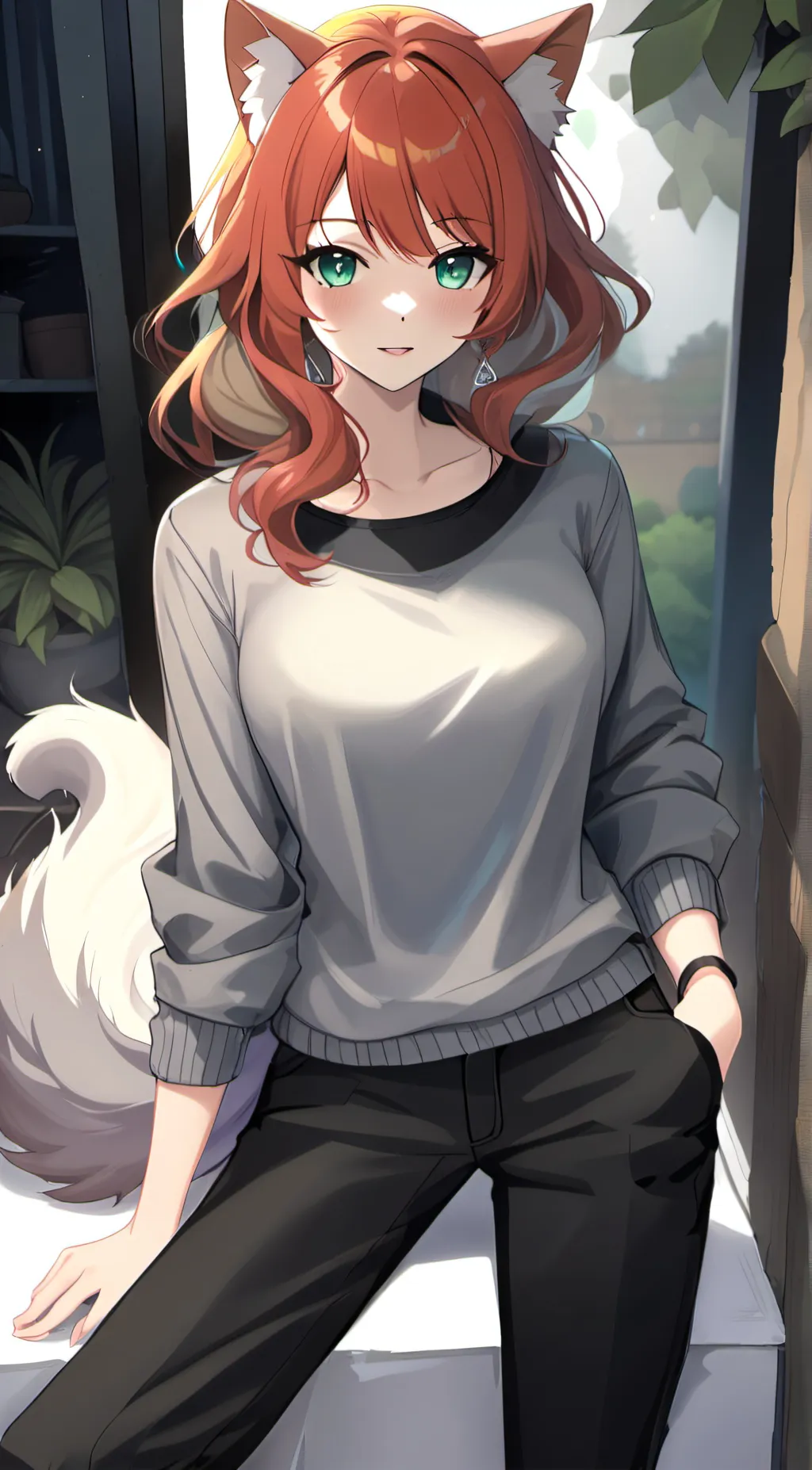 ai character: smokey~ background