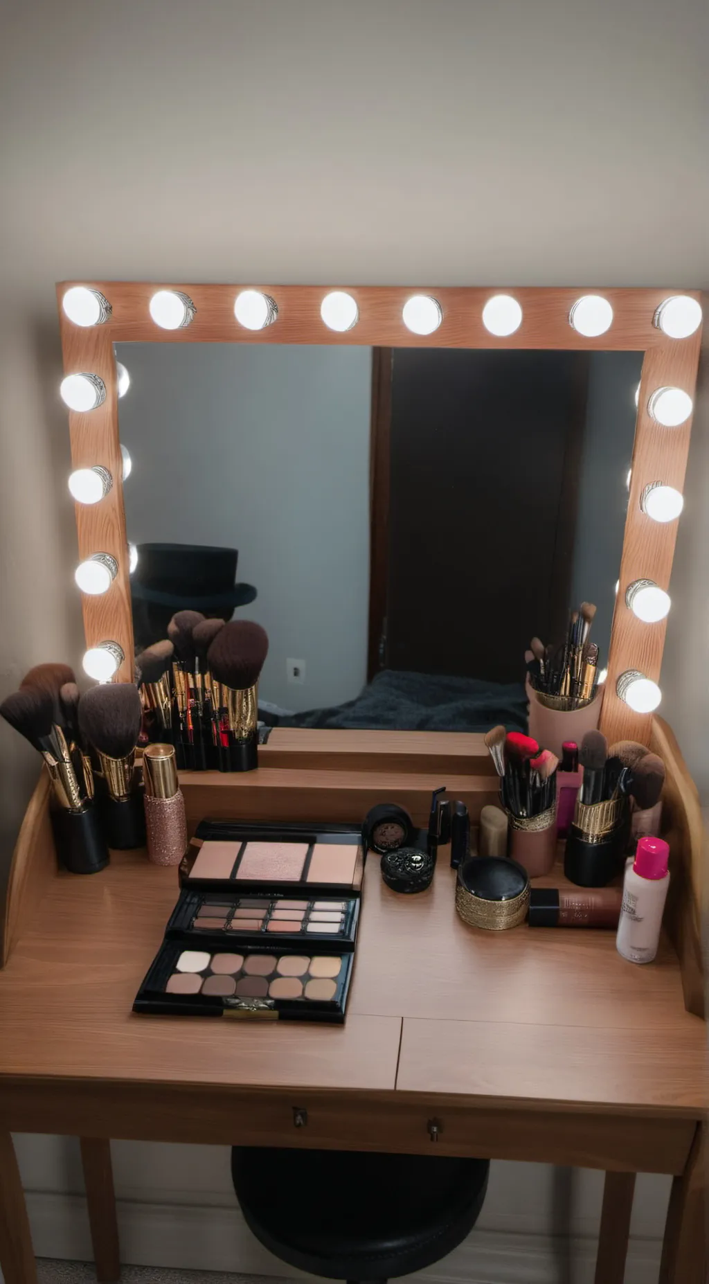 ai character: Makeup tutorial  background