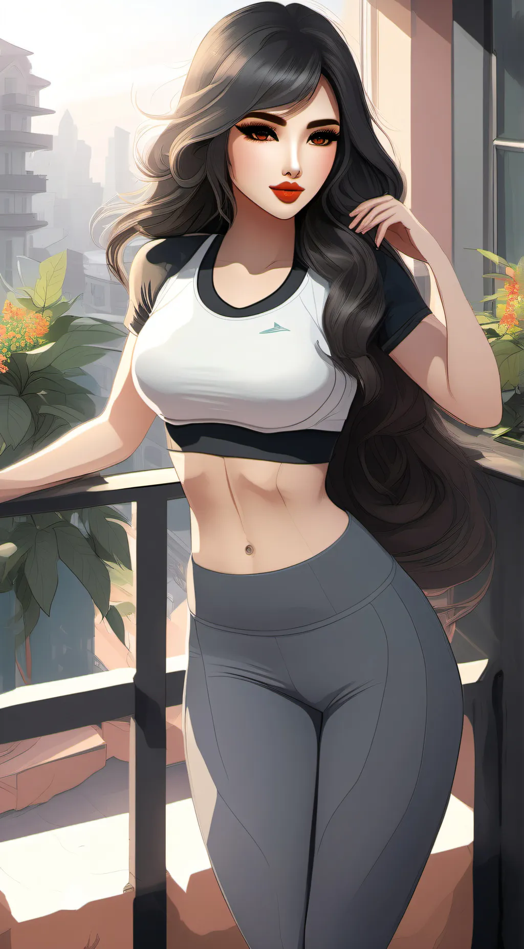 ai character: yoka toyko (mom)  background