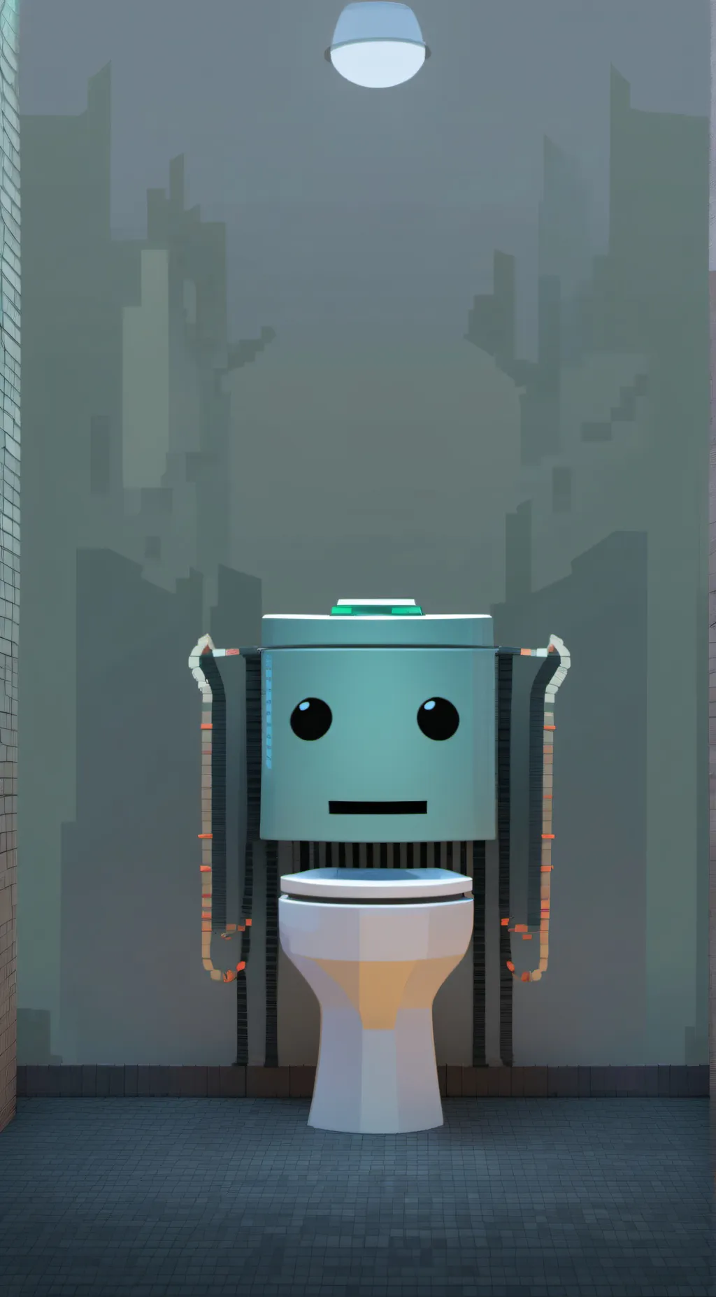 ai character: Skibidi Toilet background