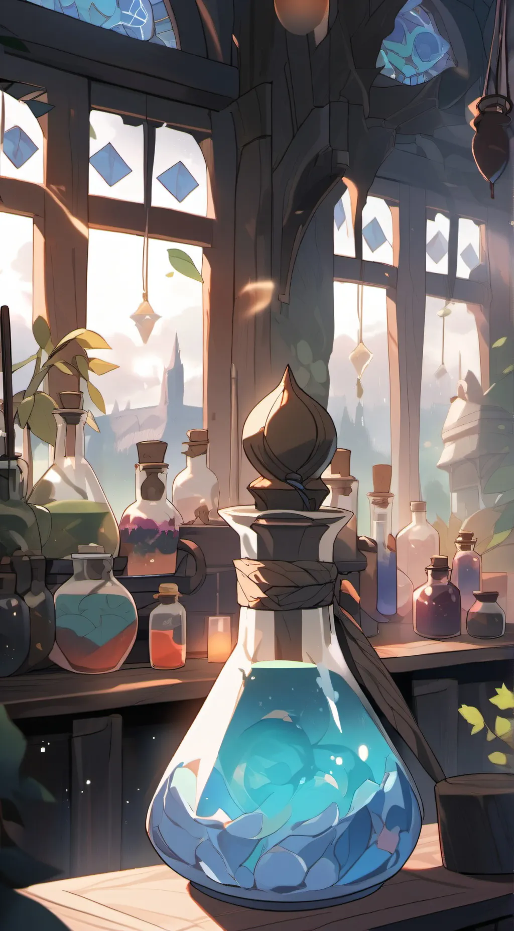 ai character: infinite potion background