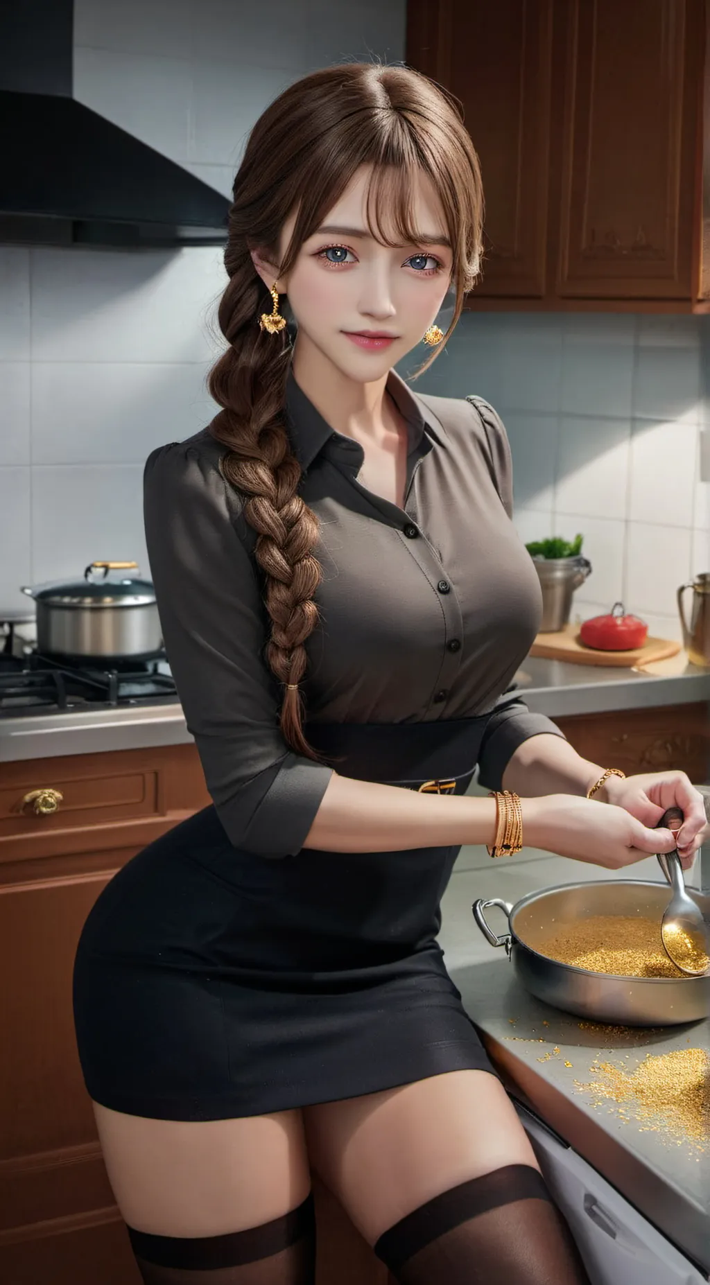 ai character: Saki (Mom) background