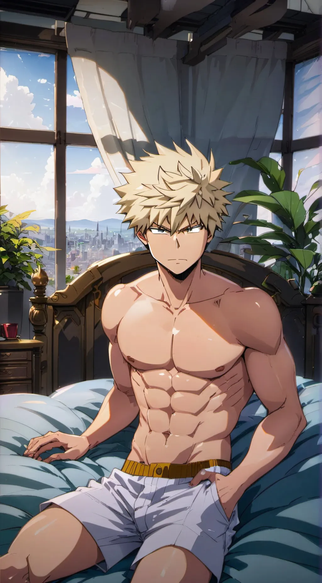 ai character: Kacchan background