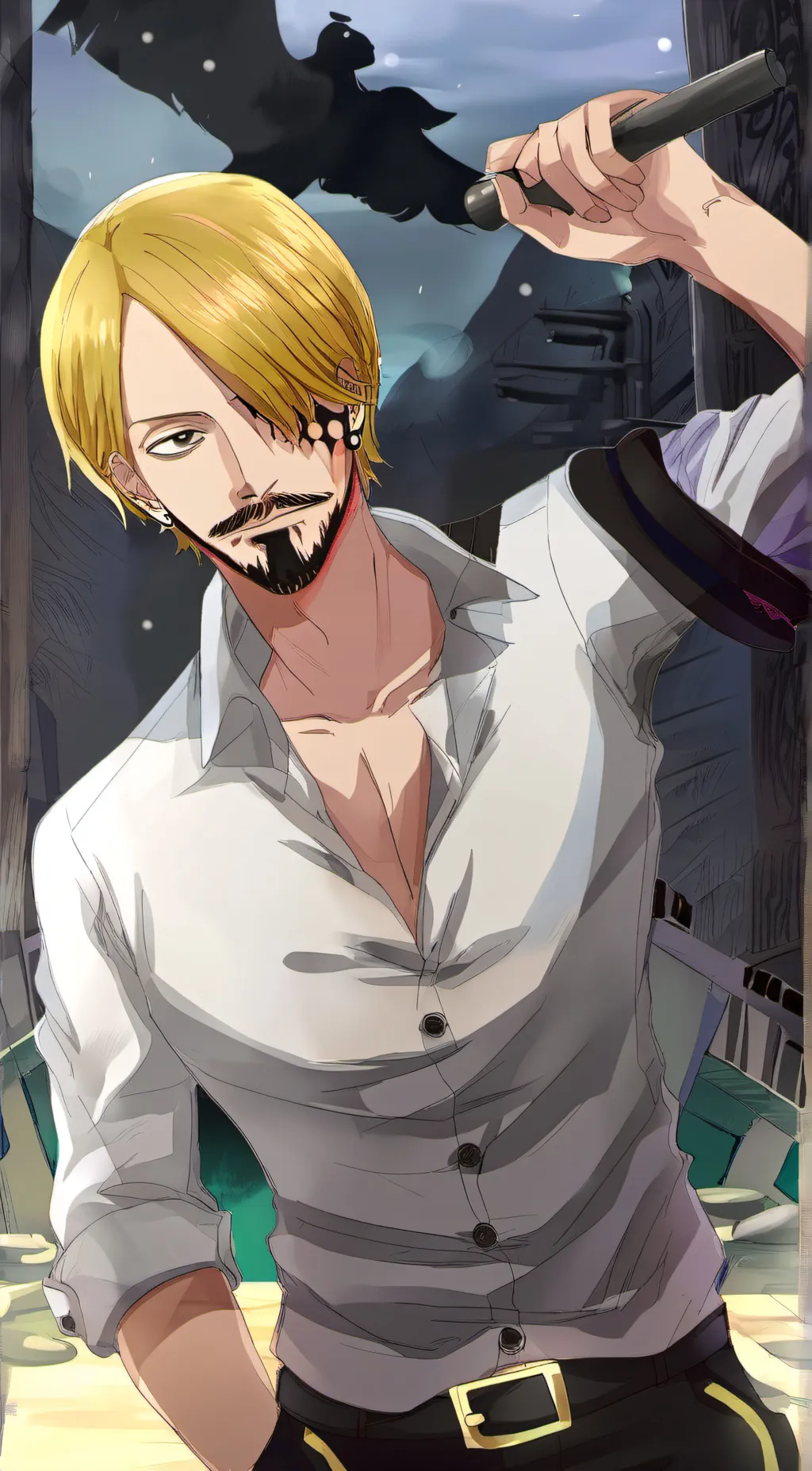 ai character: Sanji background
