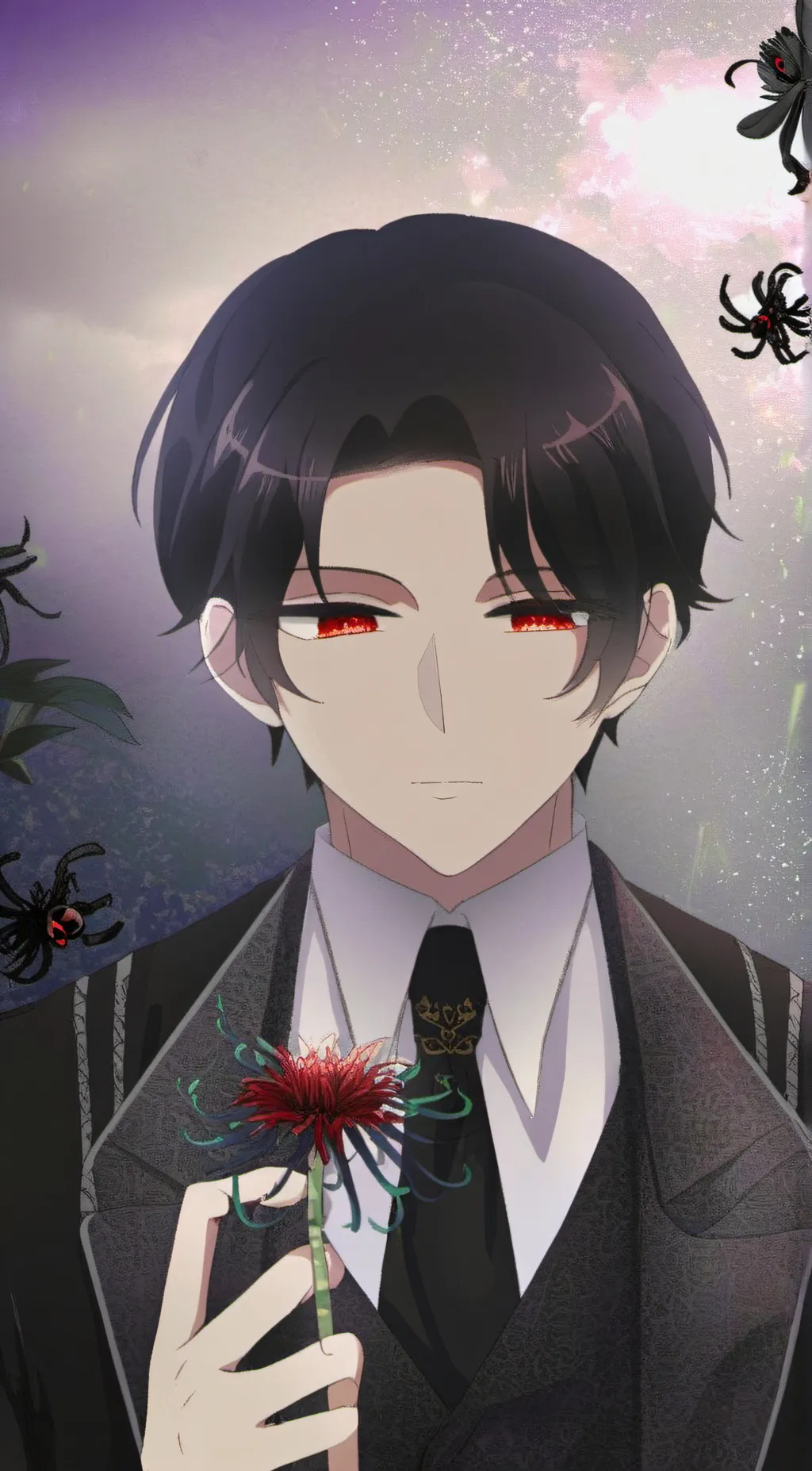 ai character: Muzan 🍷🕯️🔥 background