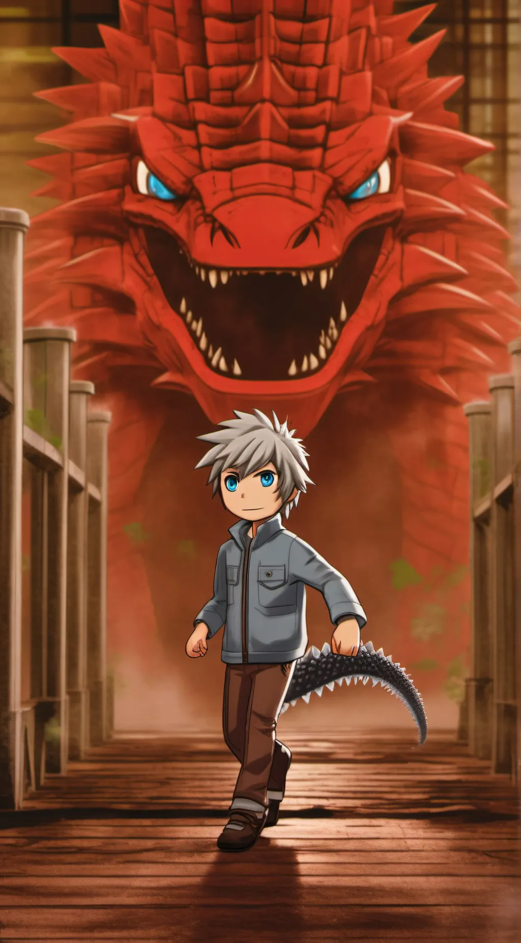 ai character: Frostlyin  background