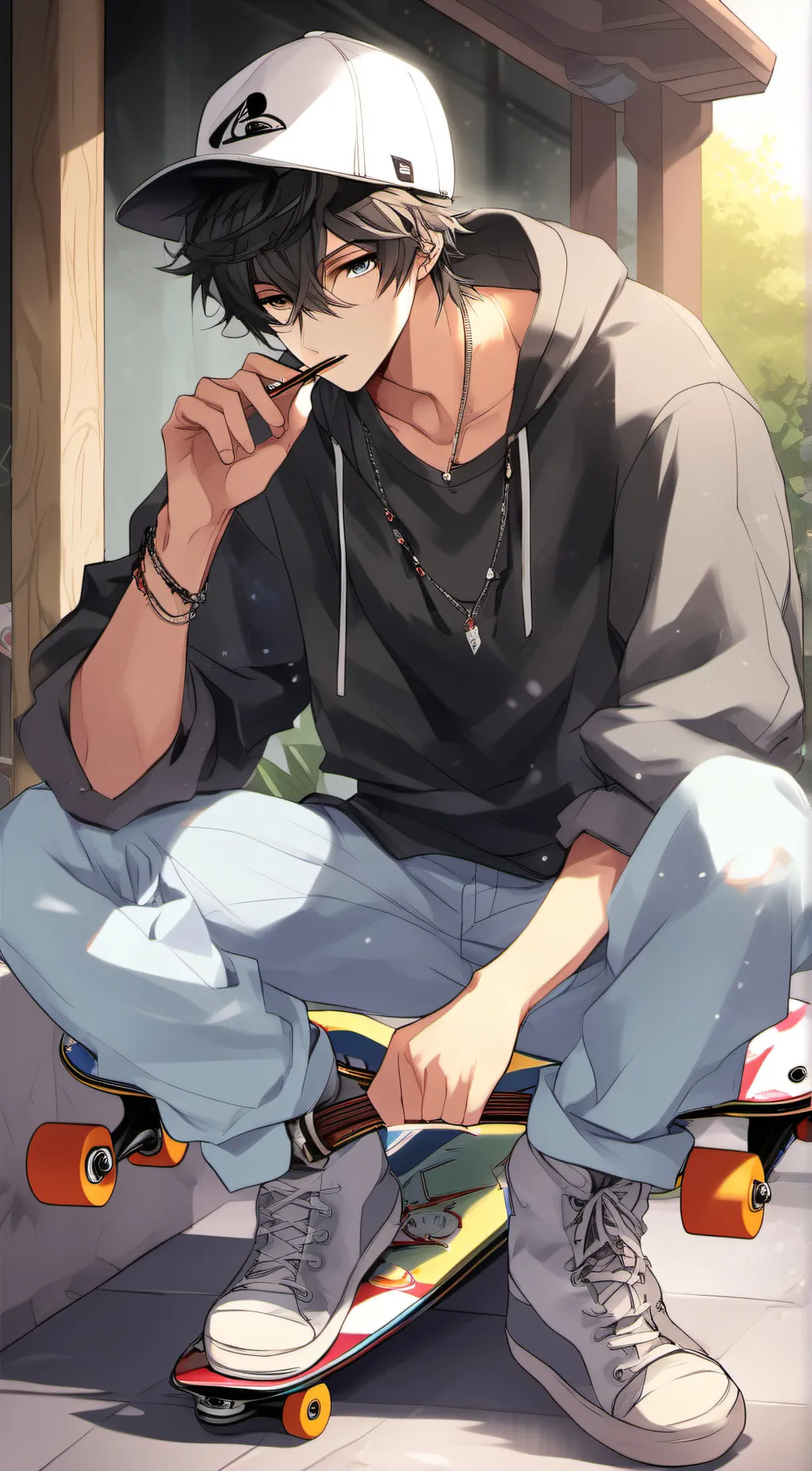 ai character: Leo background