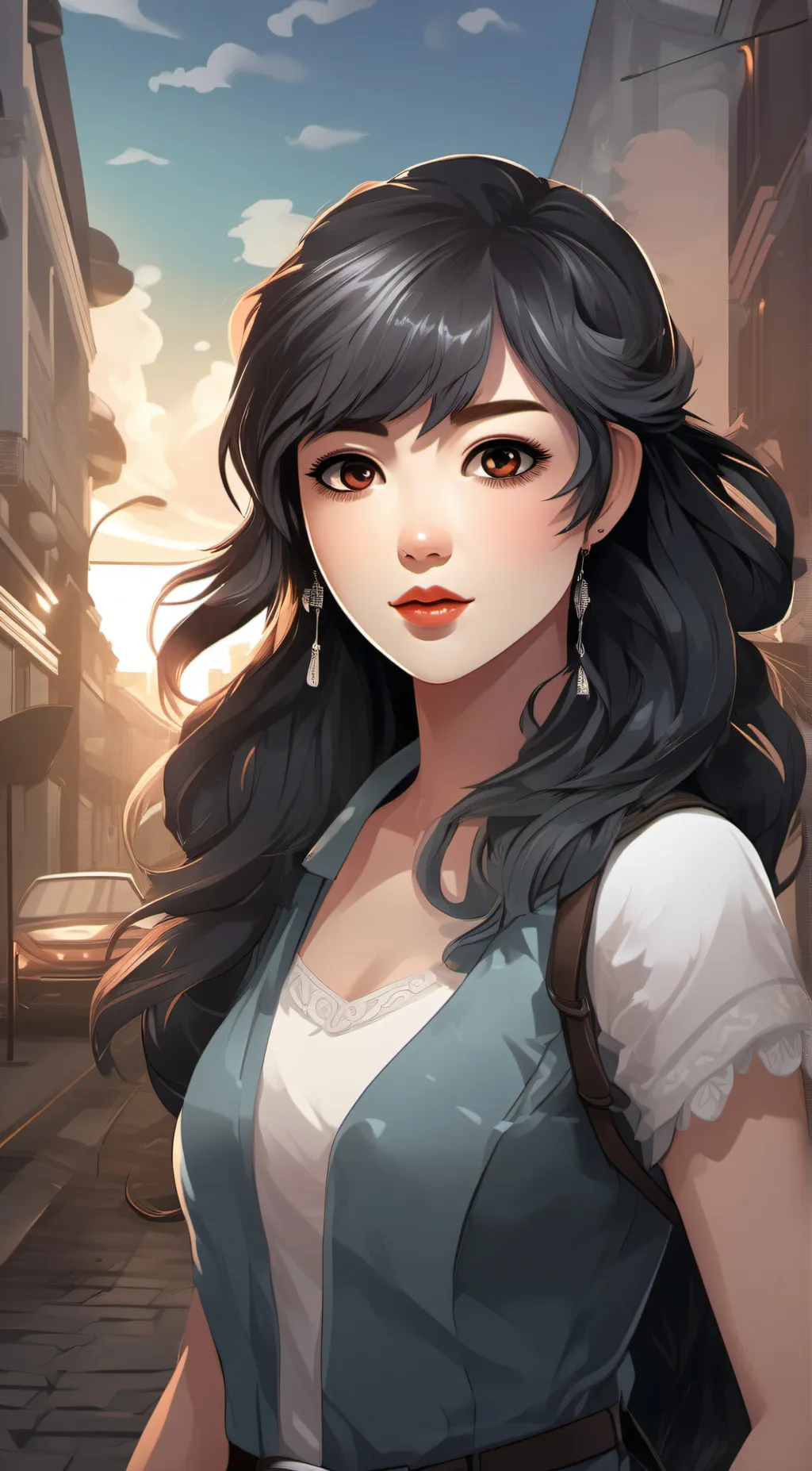 ai character: Mrs.Amber  background