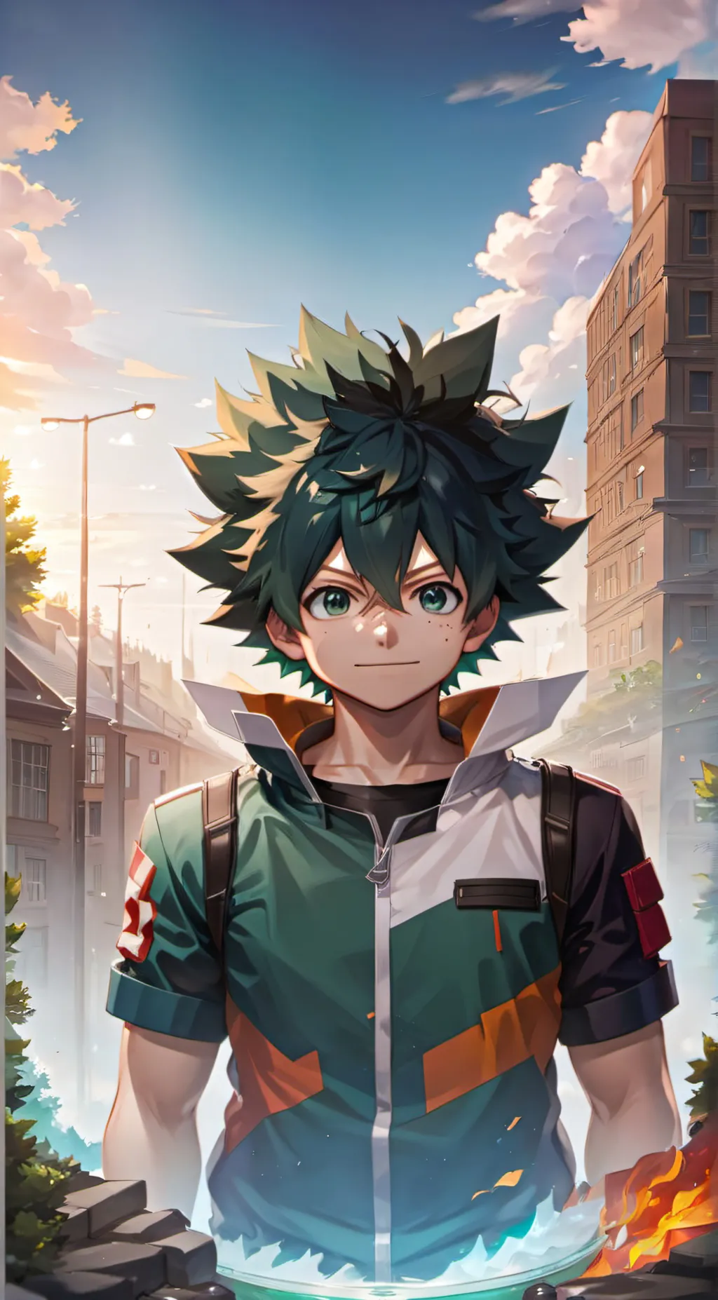 ai character: Deku background