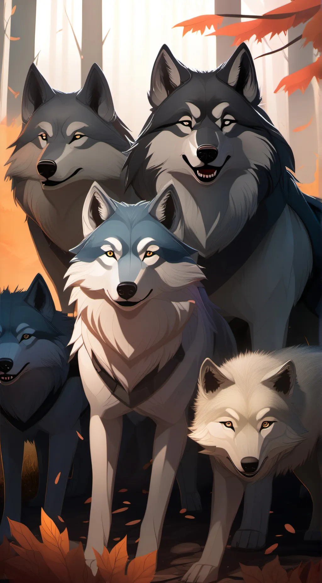 ai character: Wolf pack background