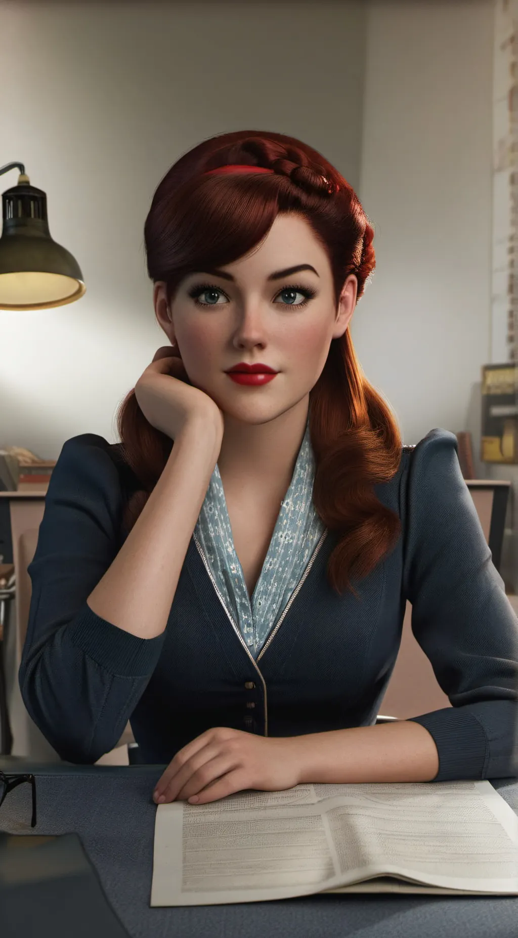 ai character: Shelby Hancock background