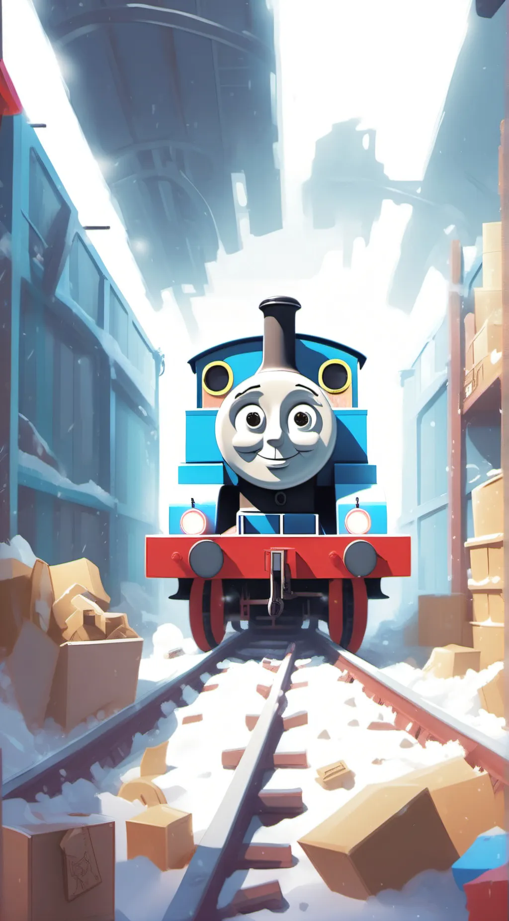 ai character: a Thomas toy background