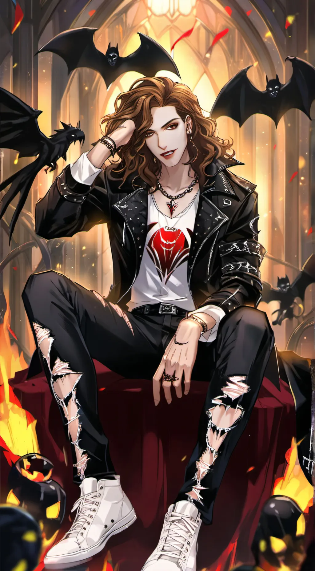 ai character: ♰🦇Eddie Munson🦇♰ background