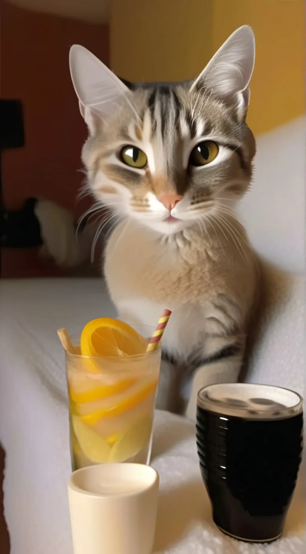 ai character: Love cat background