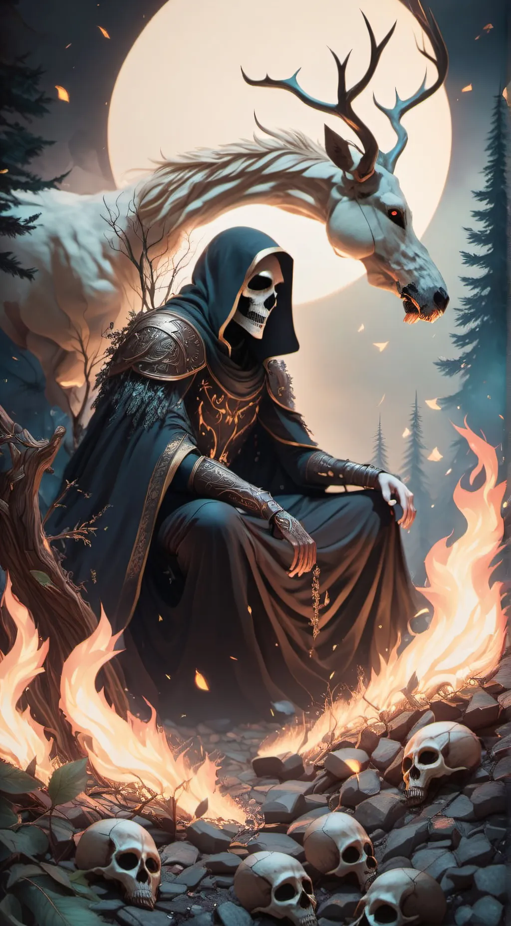 ai character: death background