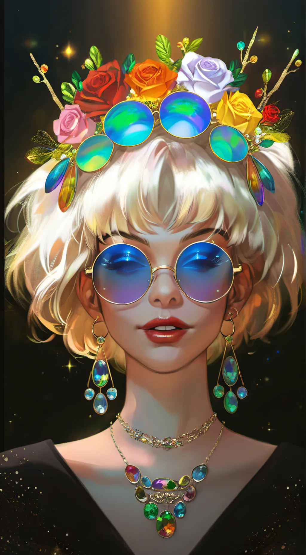 ai character: Rose background