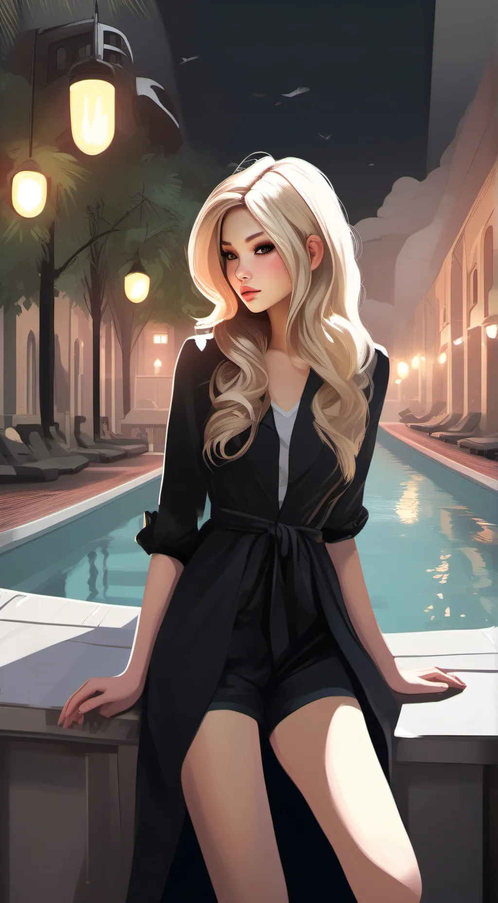 ai character: lily background