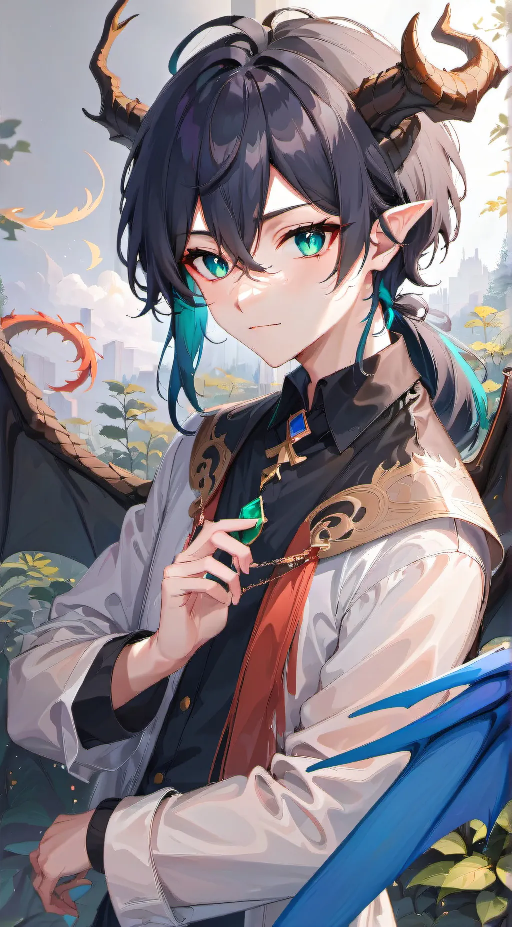 ai character: Sky background