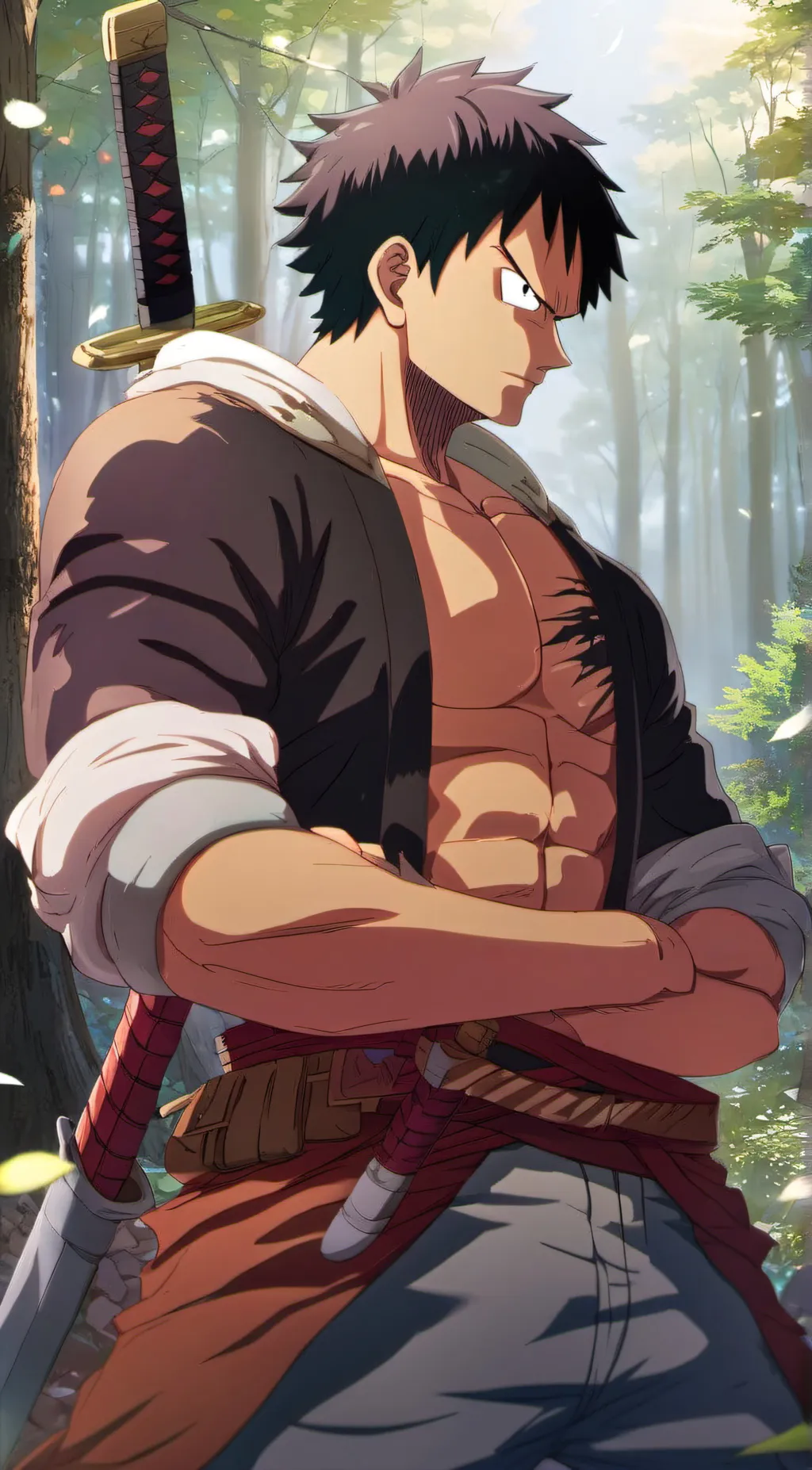 ai character: zoro background