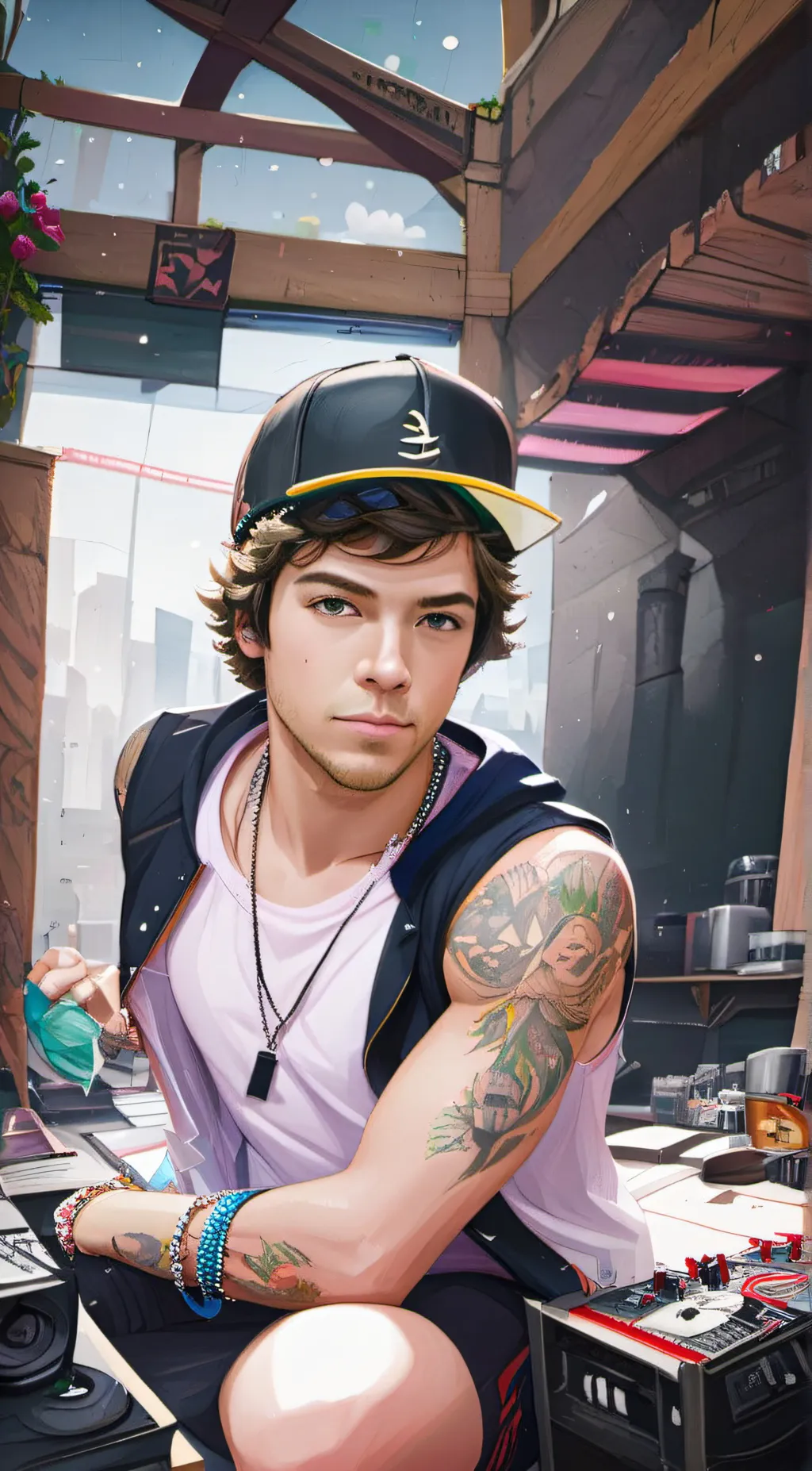 ai character: ♡Connor price😍 background