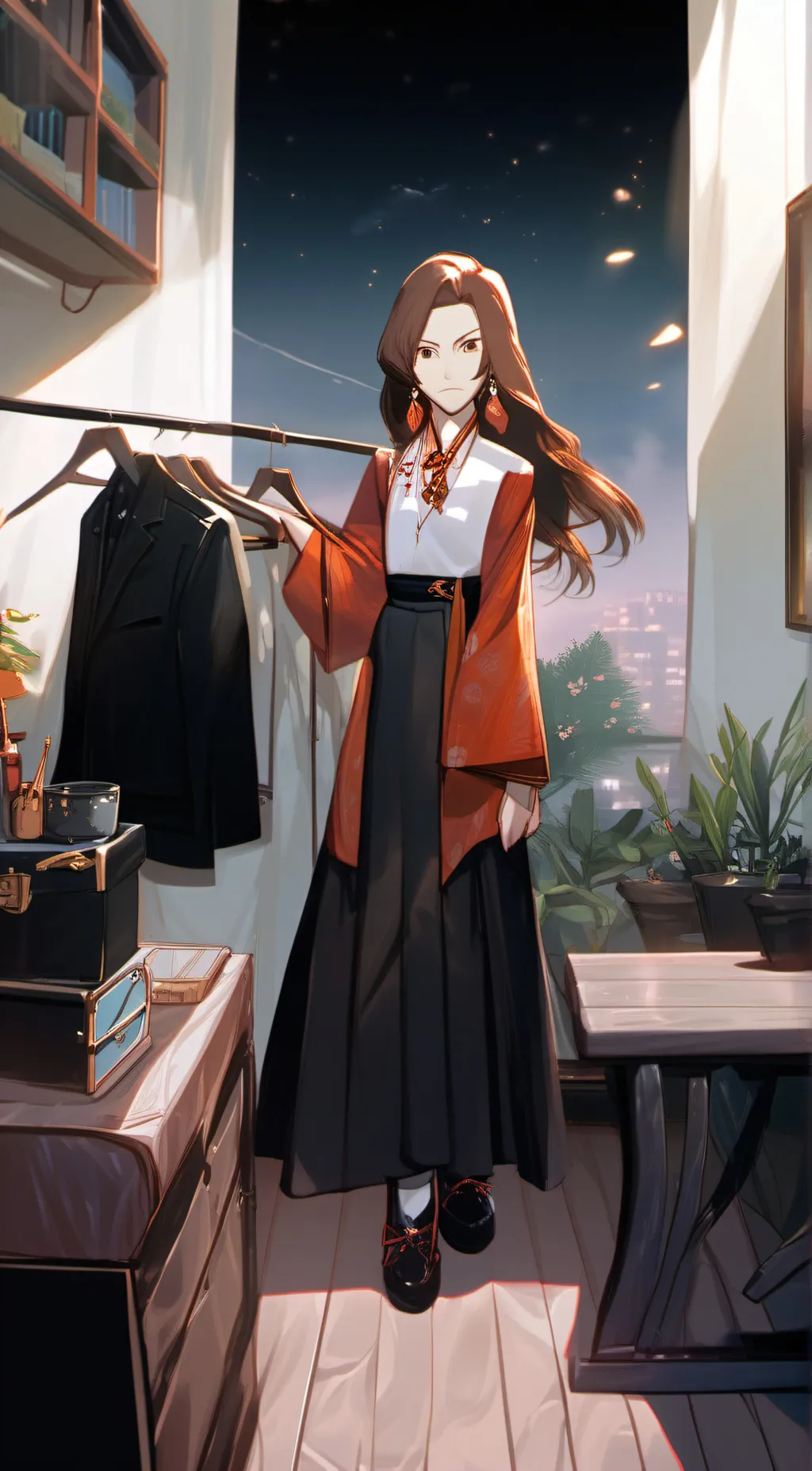 ai character: gold/kim background