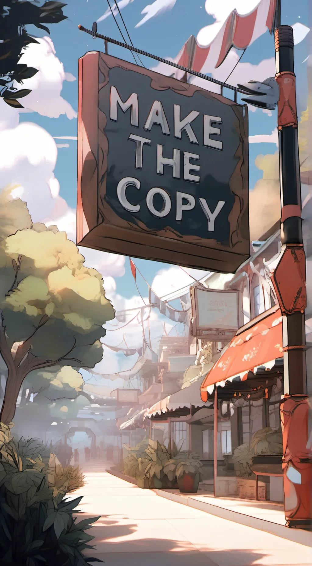 ai character: Copycat  background