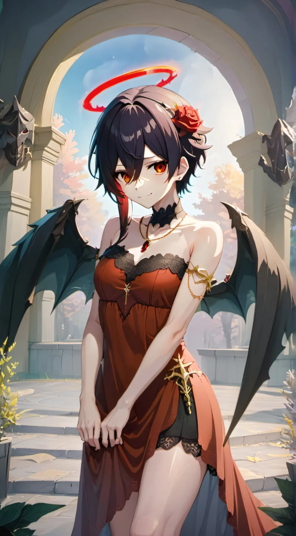 ai character: The demon queen background