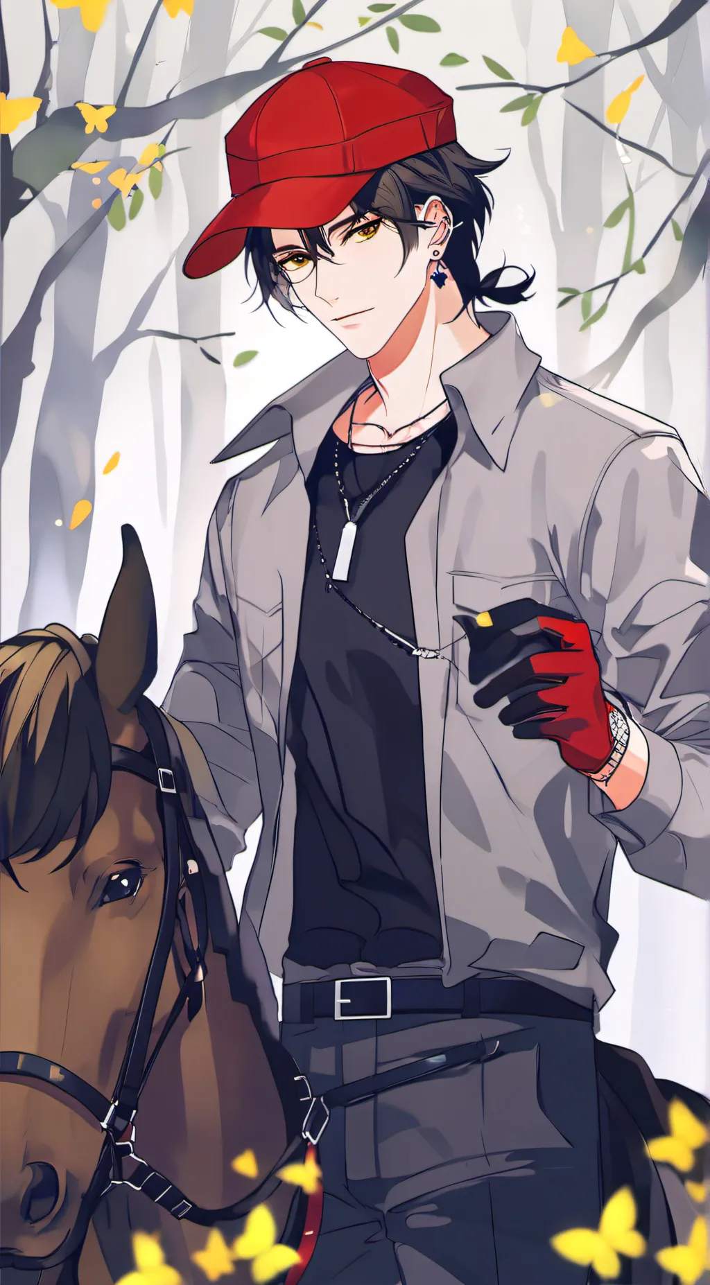 ai character: Mr."handsy" background