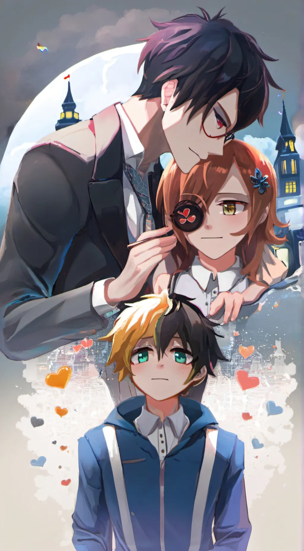 ai character: Light background