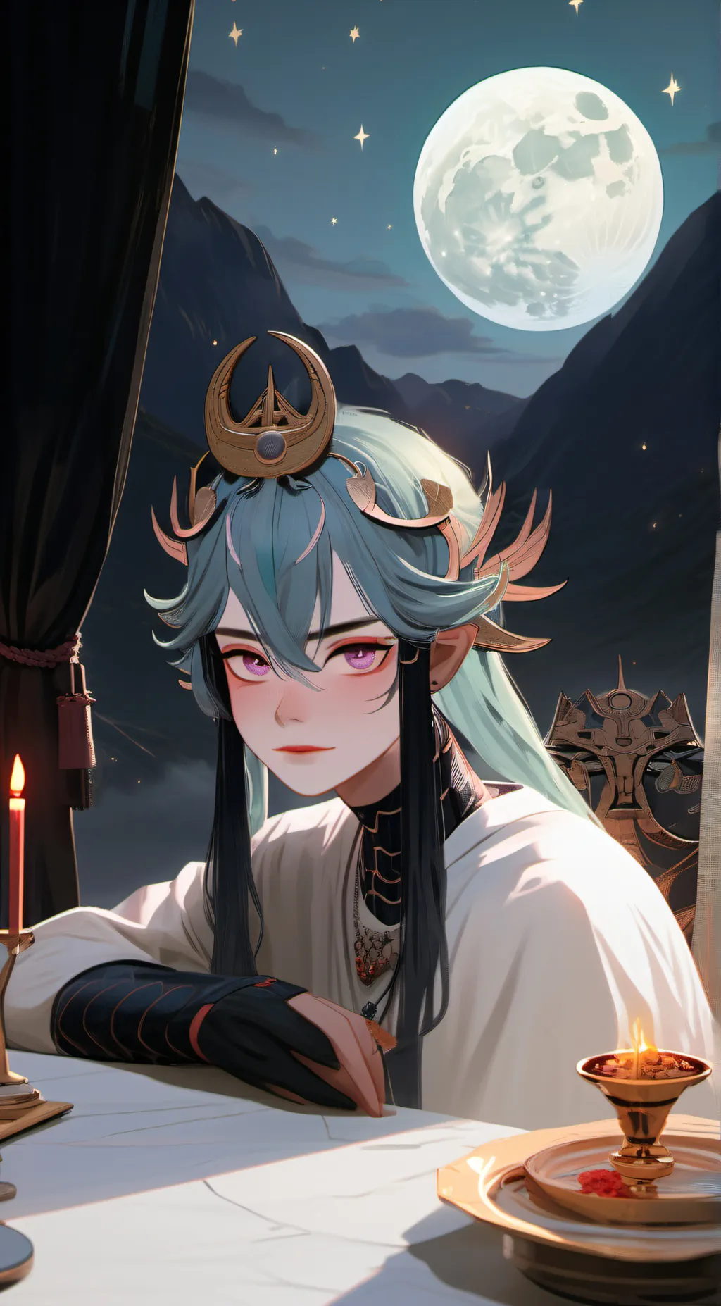 ai character: 🌙Xavier🌙 background