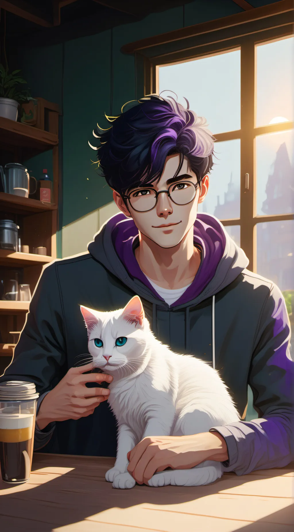 ai character: Zack background