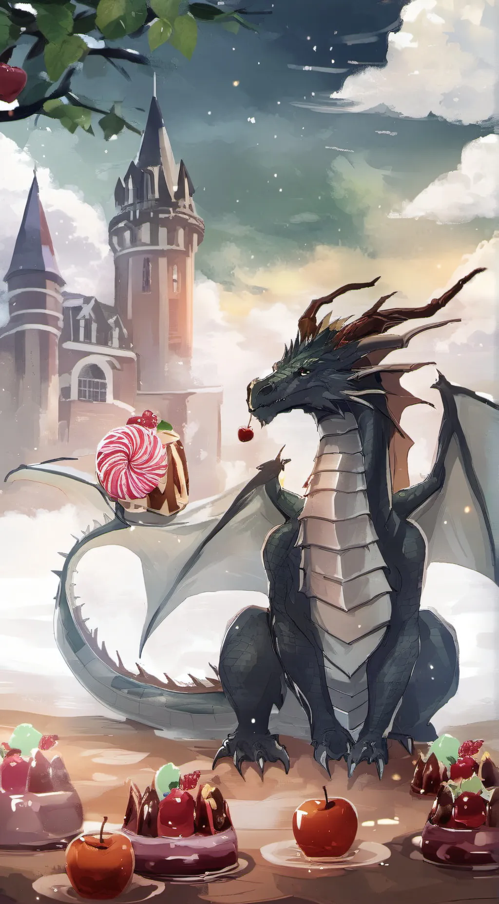 ai character: Drapple background