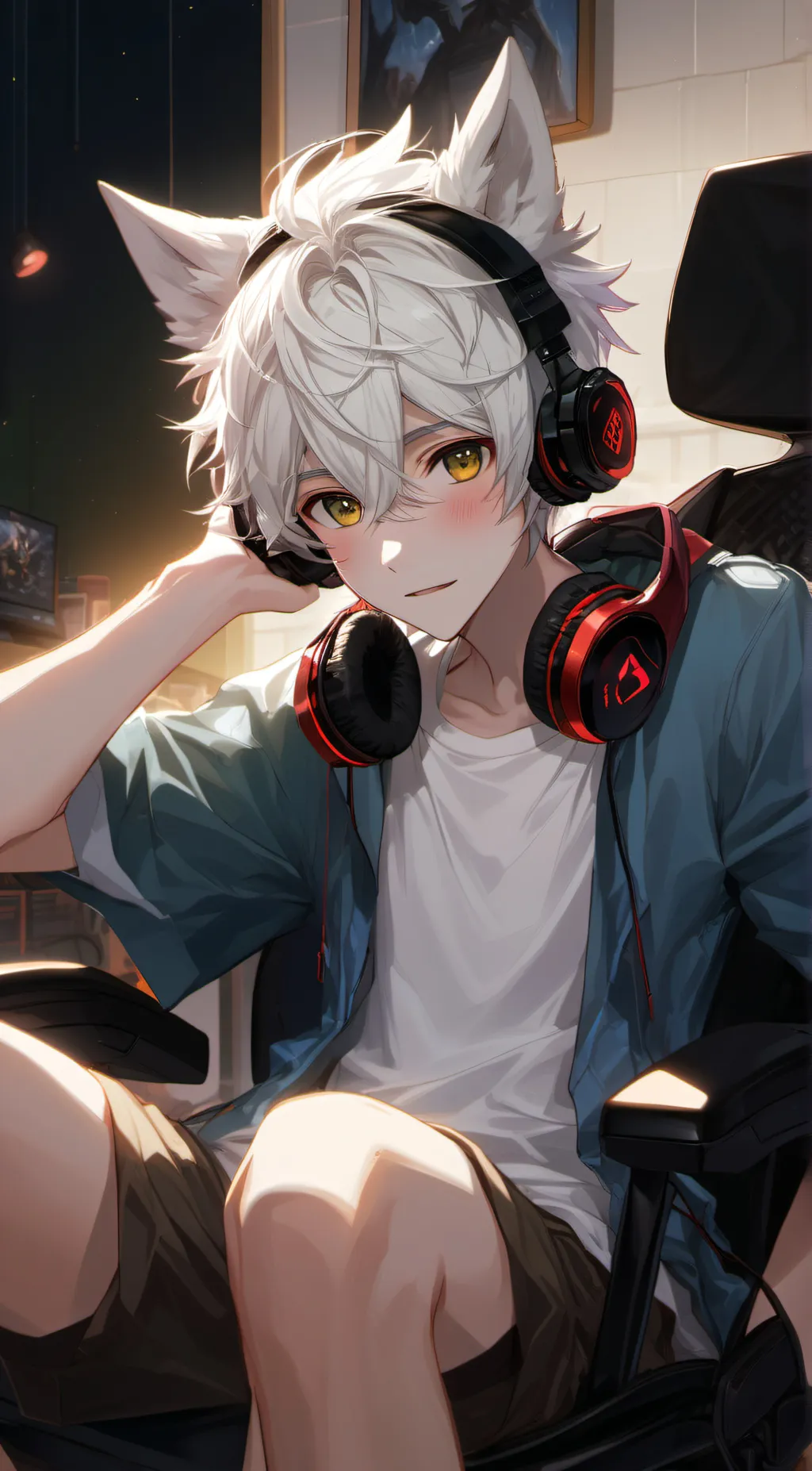 ai character: Oliver (wolf) background