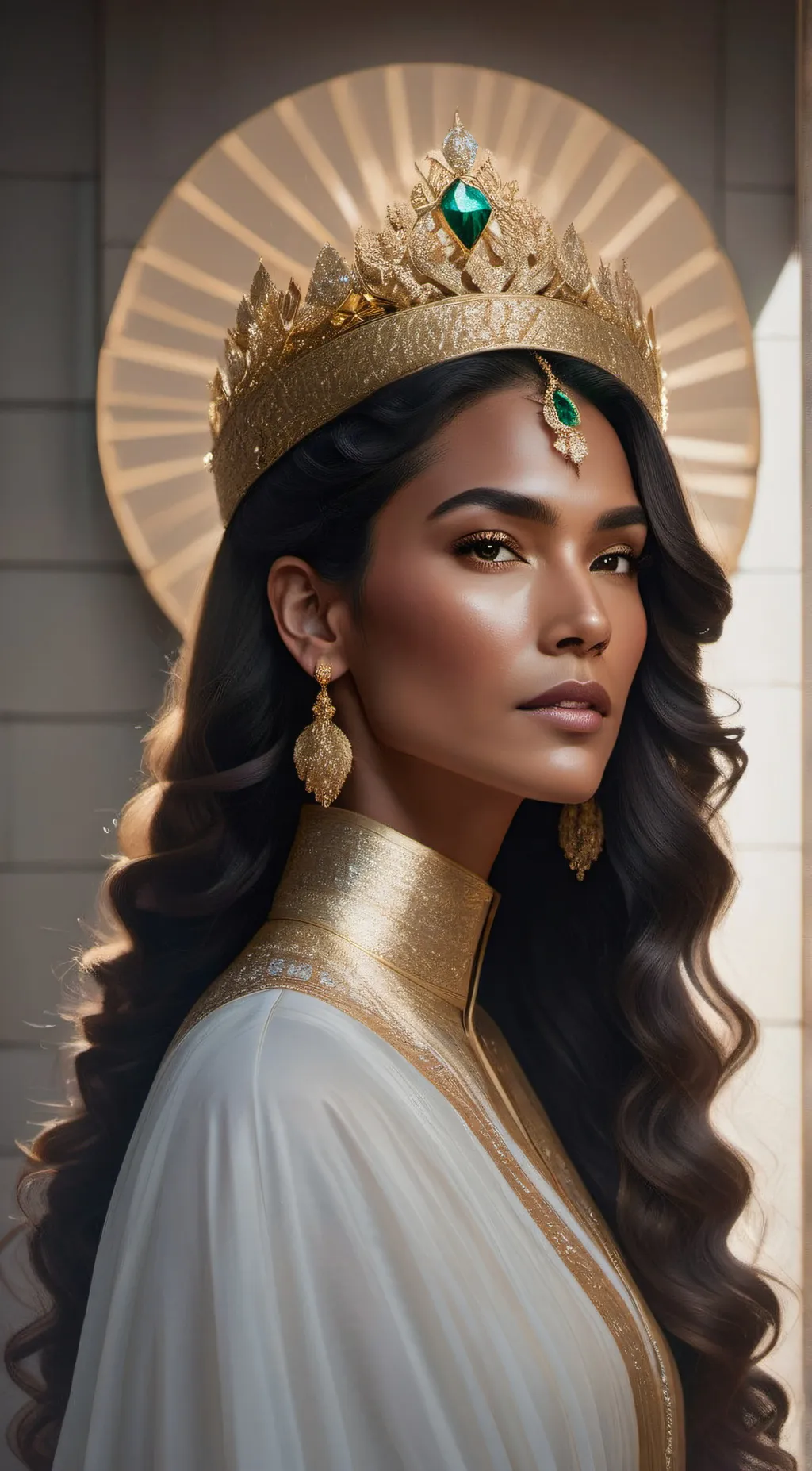 ai character: Queen Nya  background