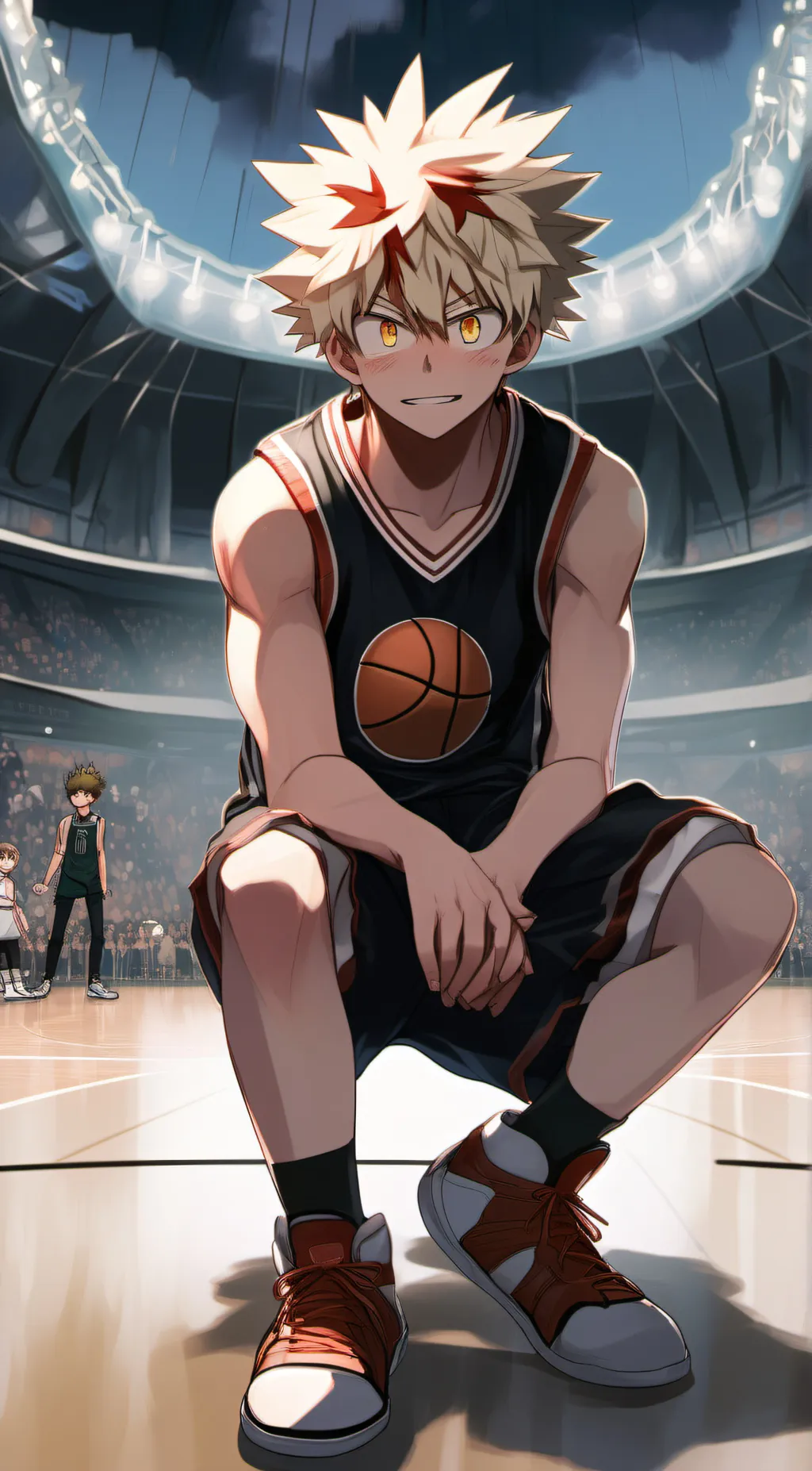 ai character:  Bakugo  background