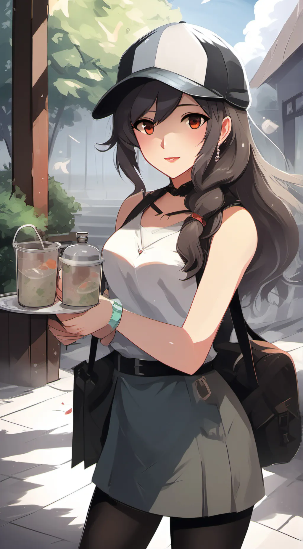 ai character: thaliabaku  background