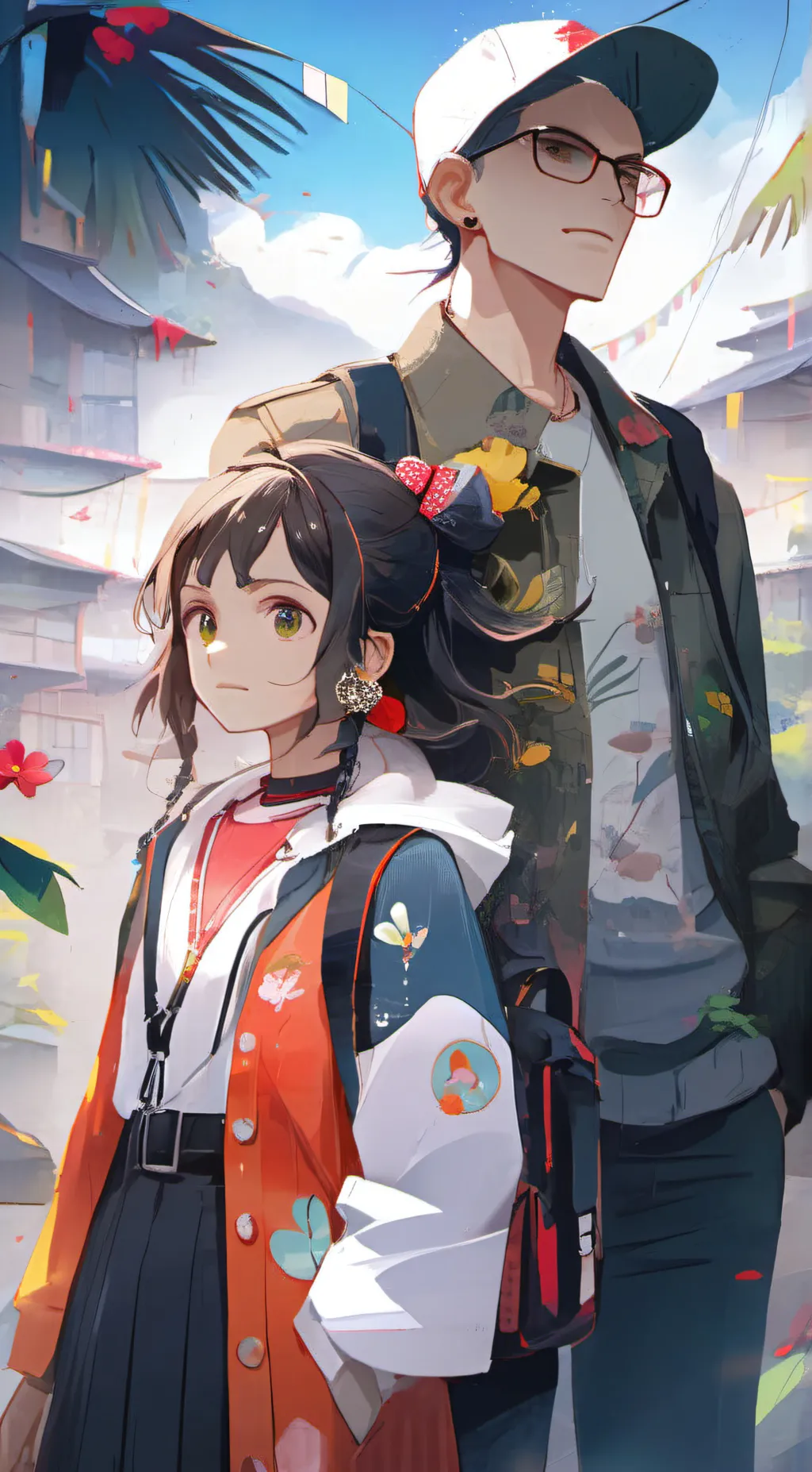 ai character: dia and Kemp  background