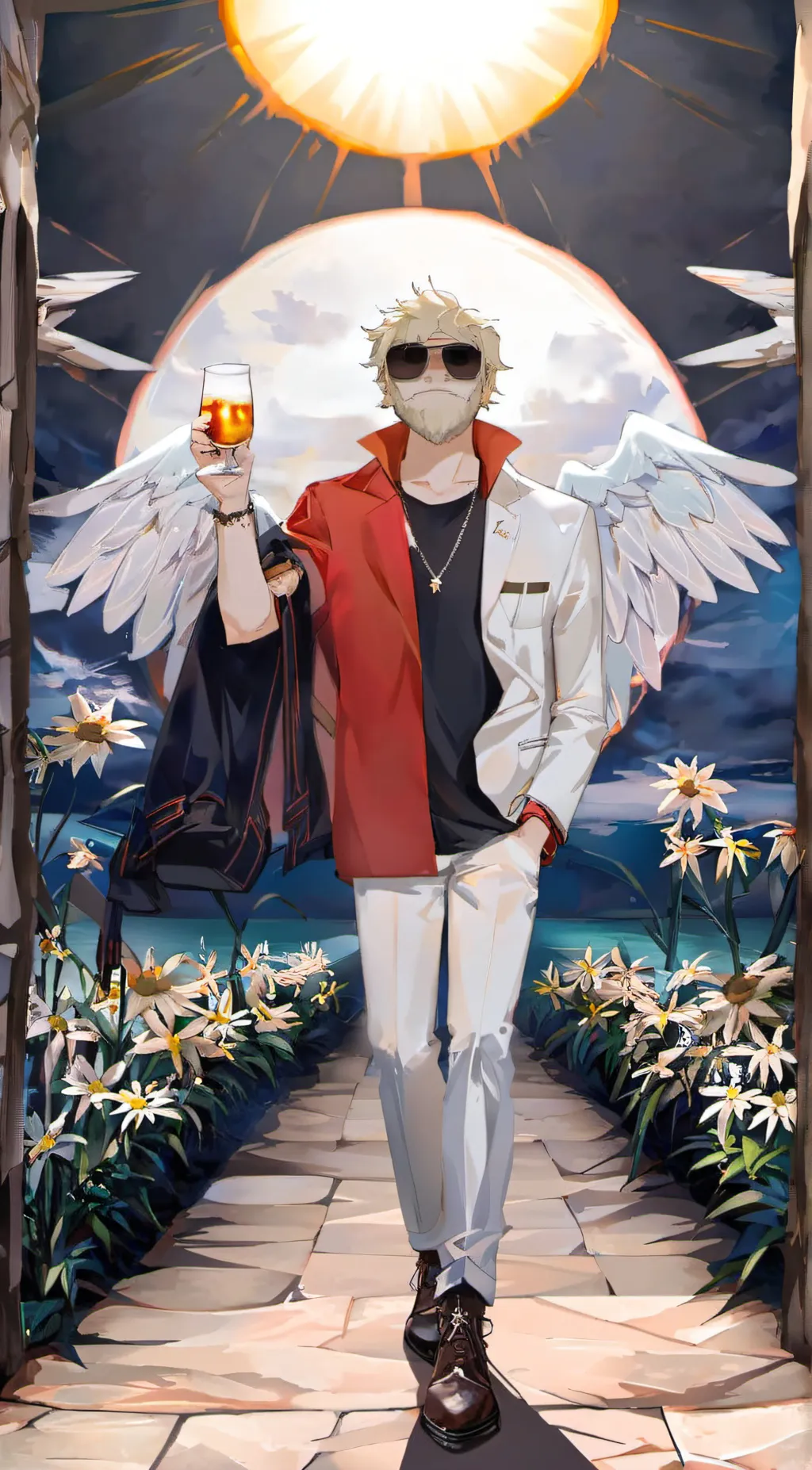 ai character: leon background