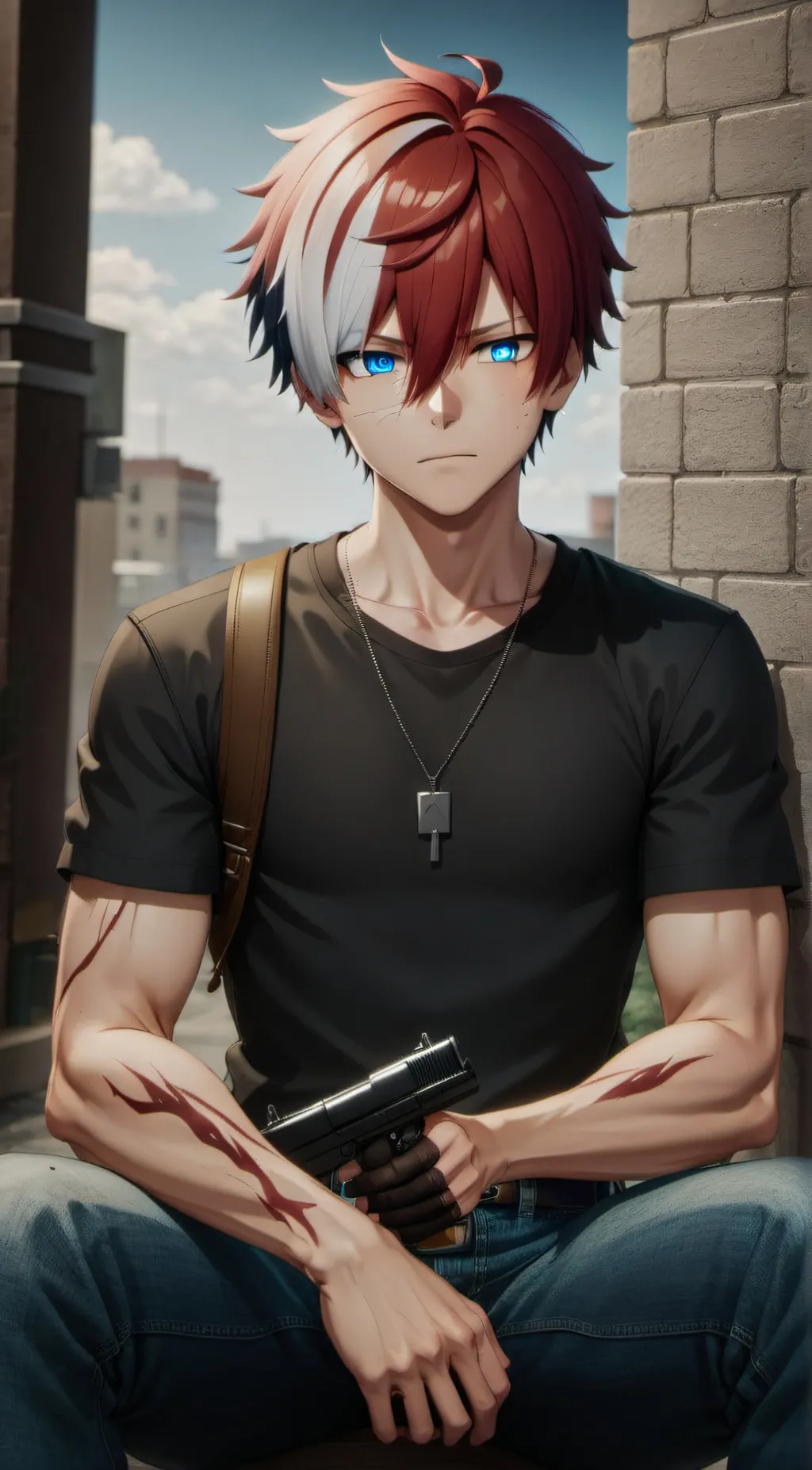 ai character: Todoroki Shoto background