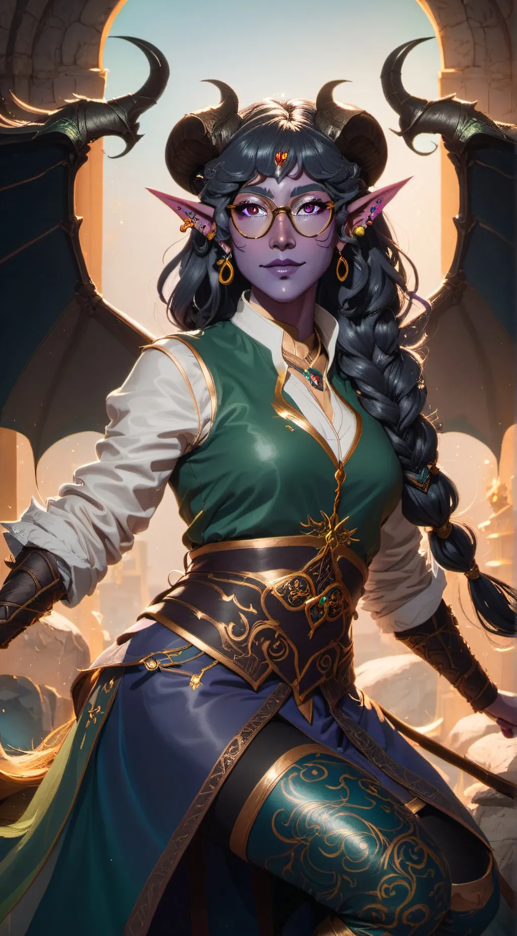 ai character: Harmony background