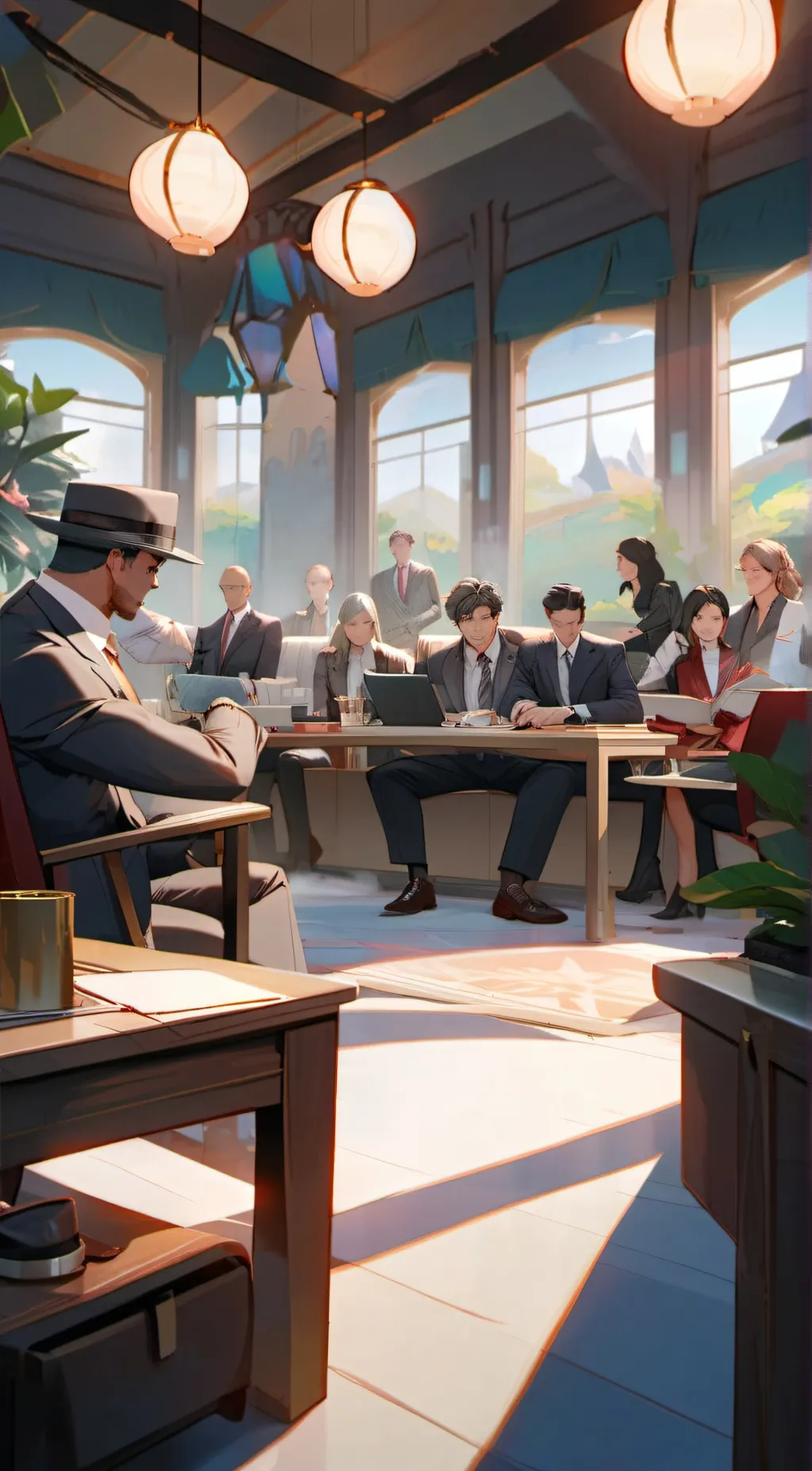 ai character: black-hearted boss background